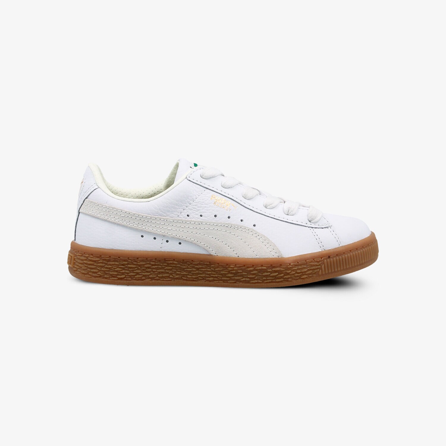 dětské tenisky PUMA BASKET CLASSIC GUM DELUXE PS 36507901 BÍLÁ