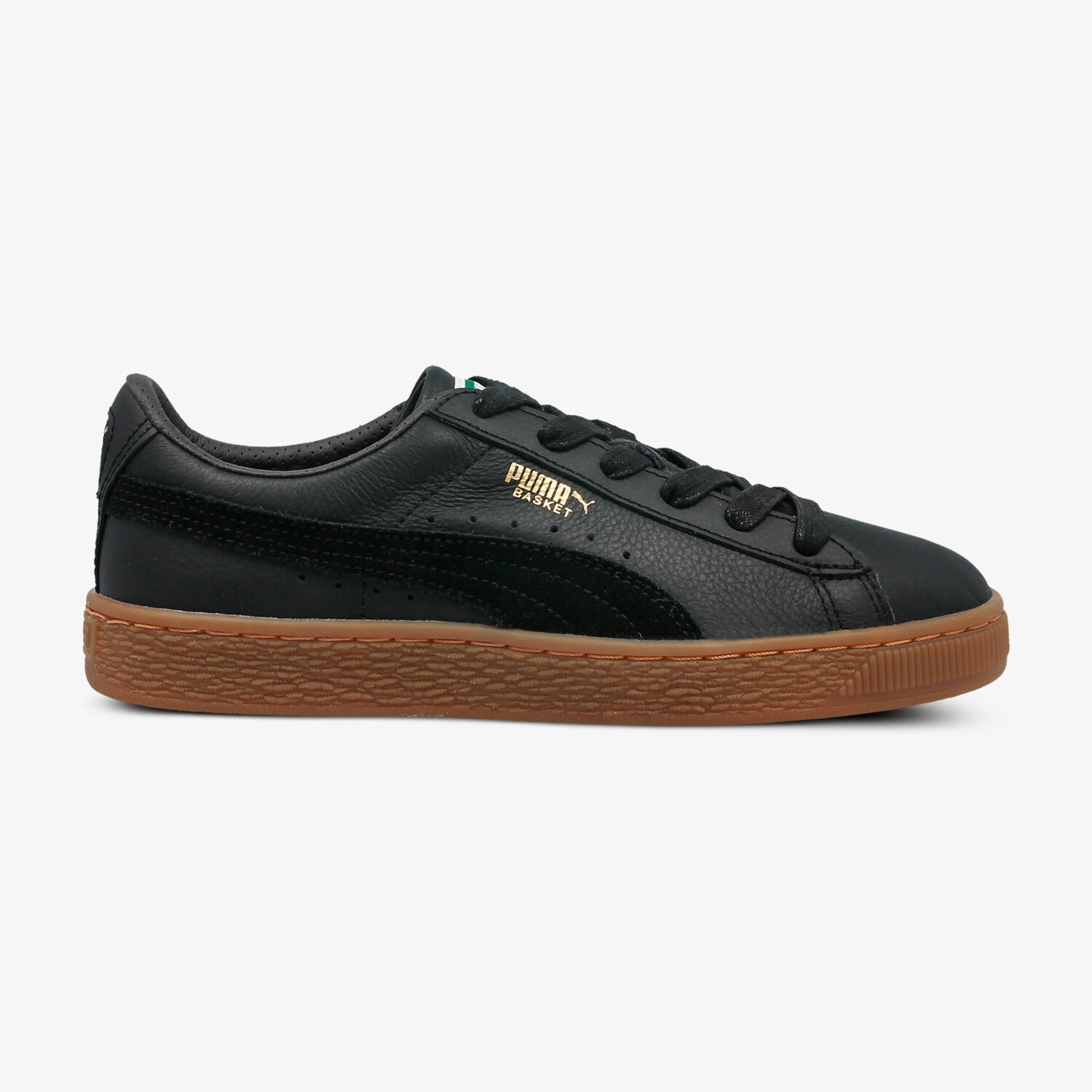 dětské tenisky PUMA BASKET CLASSIC GUM DELUXE JR 36507802 ČERNÁ