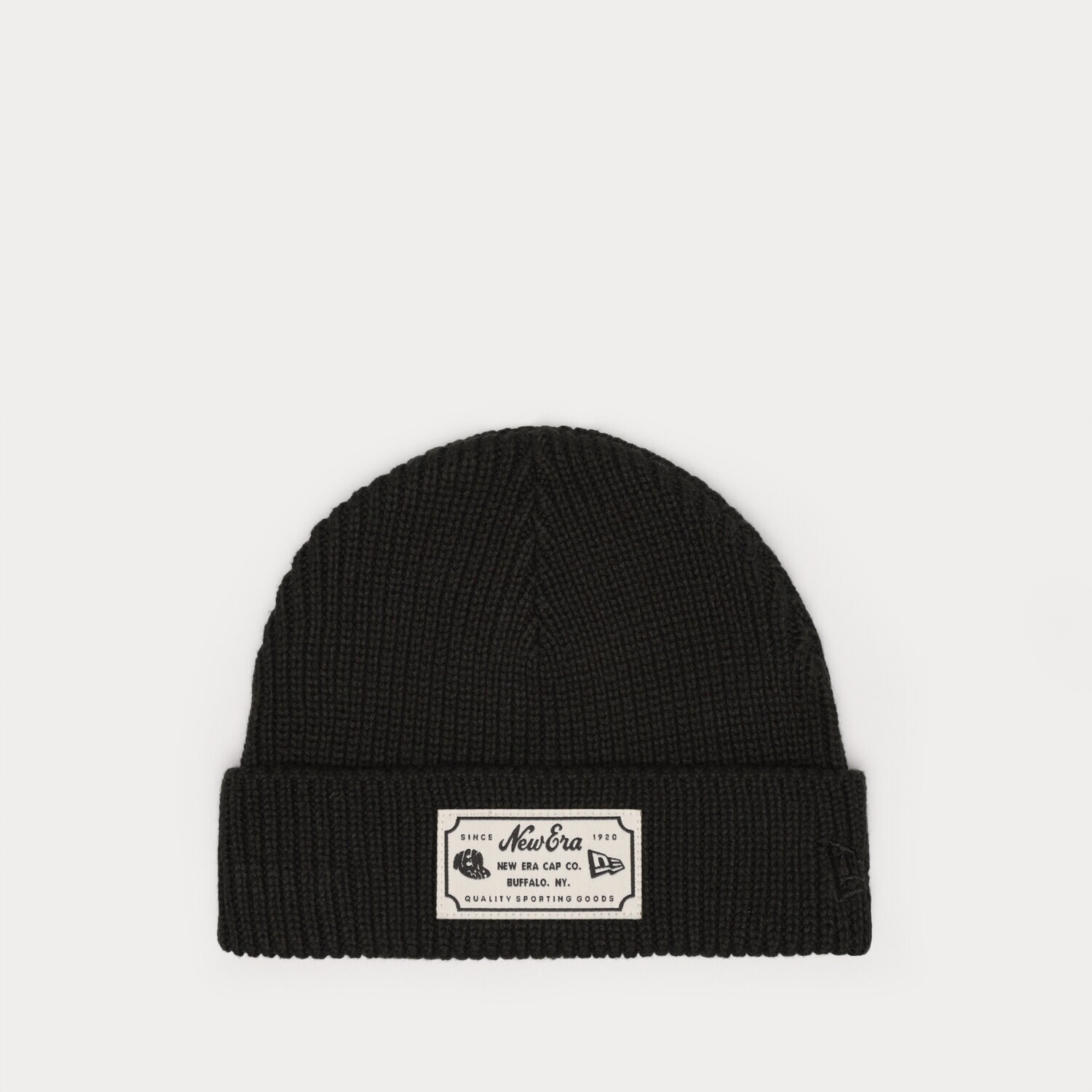 pánská čepice NEW ERA ČEPICE NE PATCH BEANIE BLK NEW ERA BLK 60285039 ČERNÁ