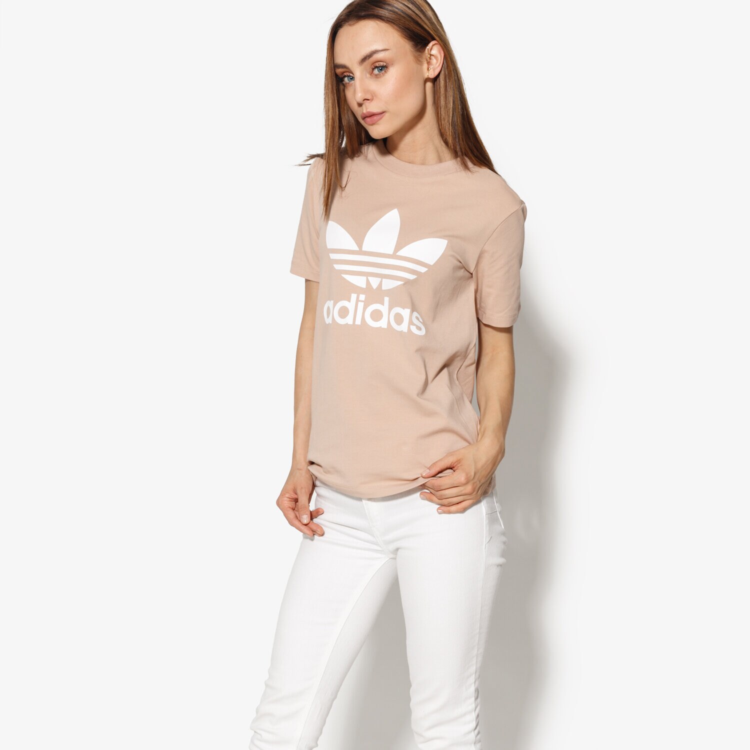 dámské tričko ADIDAS TRIČKO SS TREFOIL TEE CV9894 RŮŽOVÁ