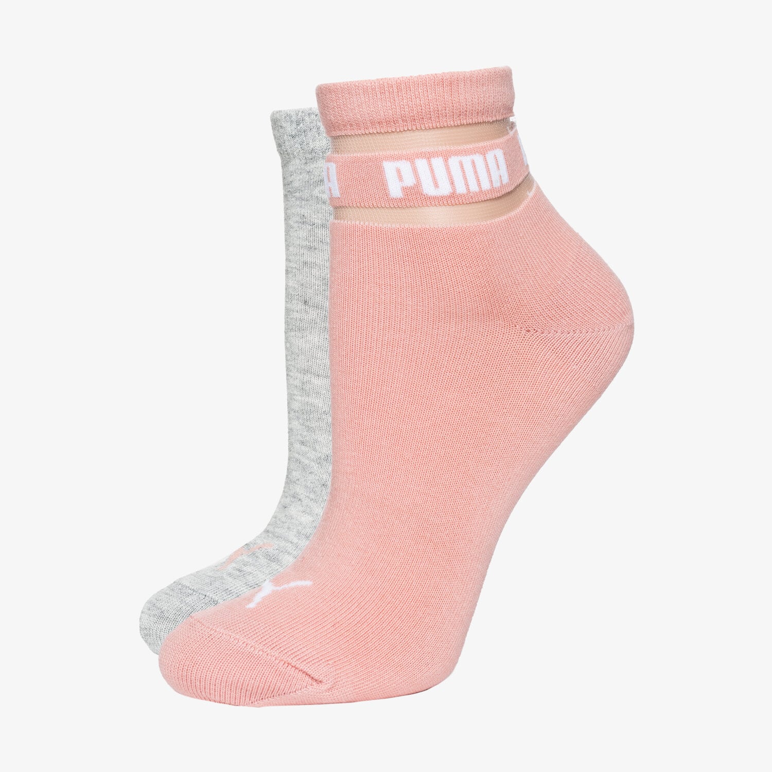 dámské ponožky PUMA PONOŽKY PUMA QUARTER 2P WOMEN 90708803 RŮŽOVÁ