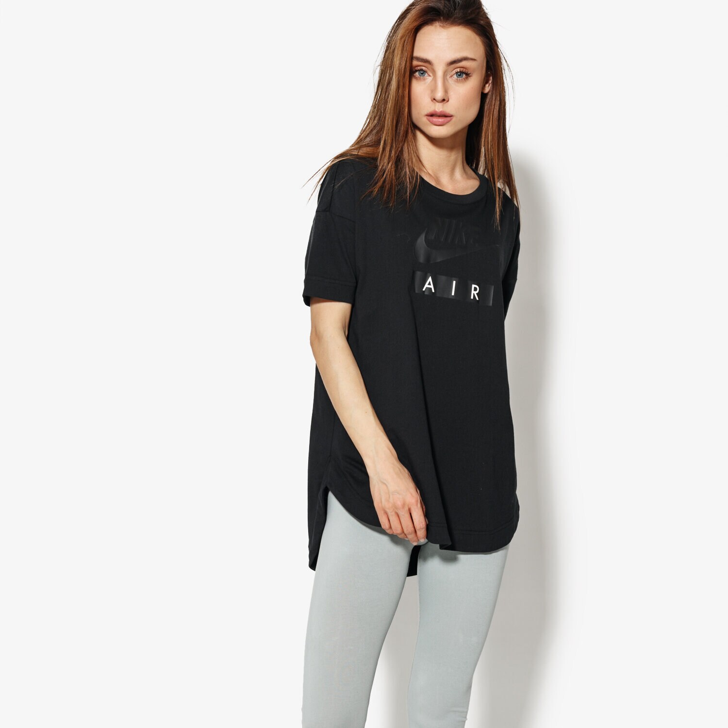 dámské tričko NIKE TRIČKO SS W NSW TOP LOGO AIR AA1720-010 ČERNÁ