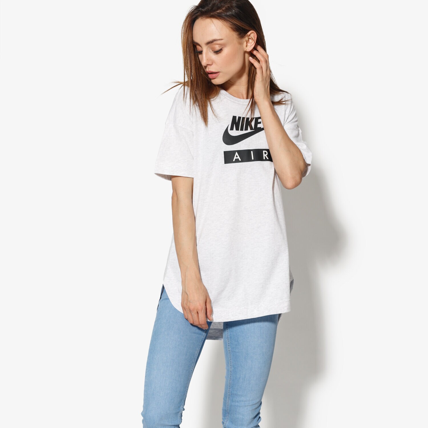 dámské tričko NIKE TRIČKO SS W NSW TOP LOGO AIR AA1720-051 BÍLÁ