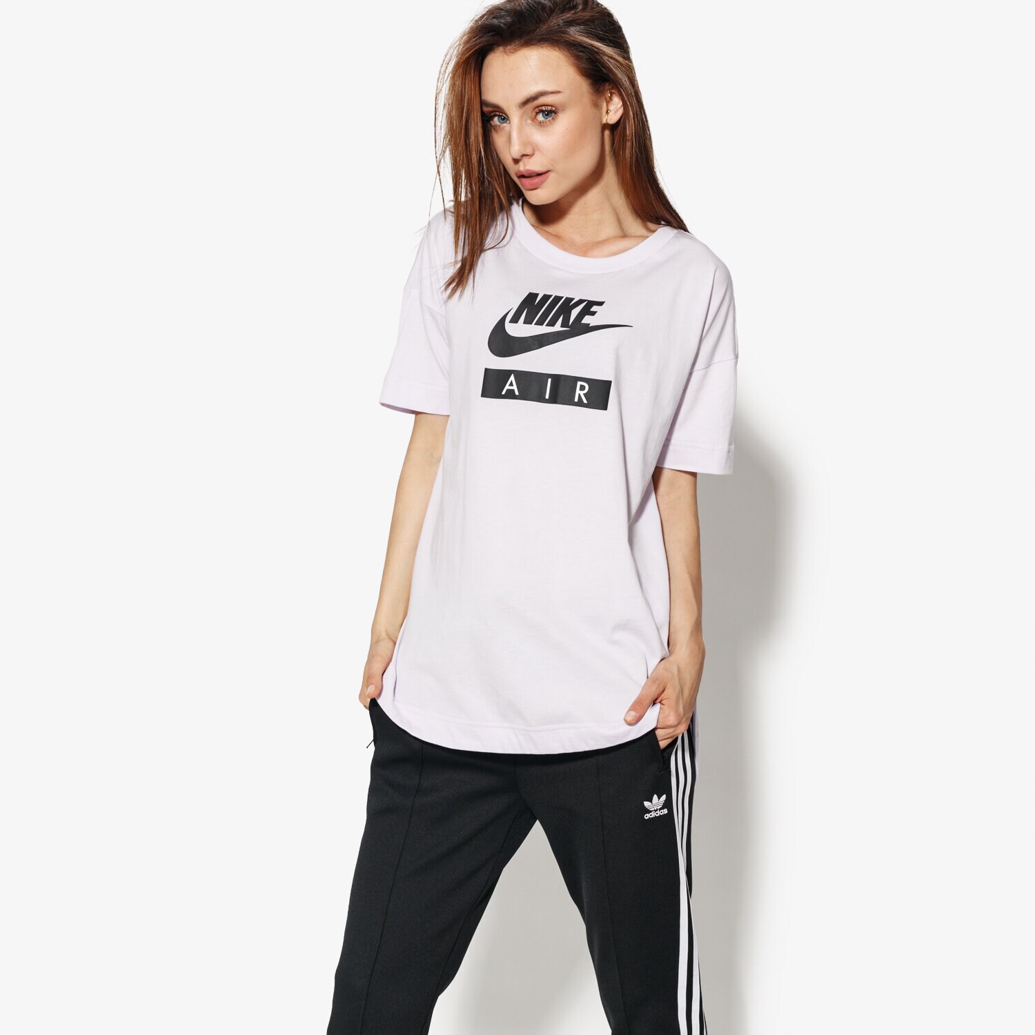 dámské tričko NIKE TRIČKO SS W NSW TOP LOGO AIR AA1720-509 RŮŽOVÁ