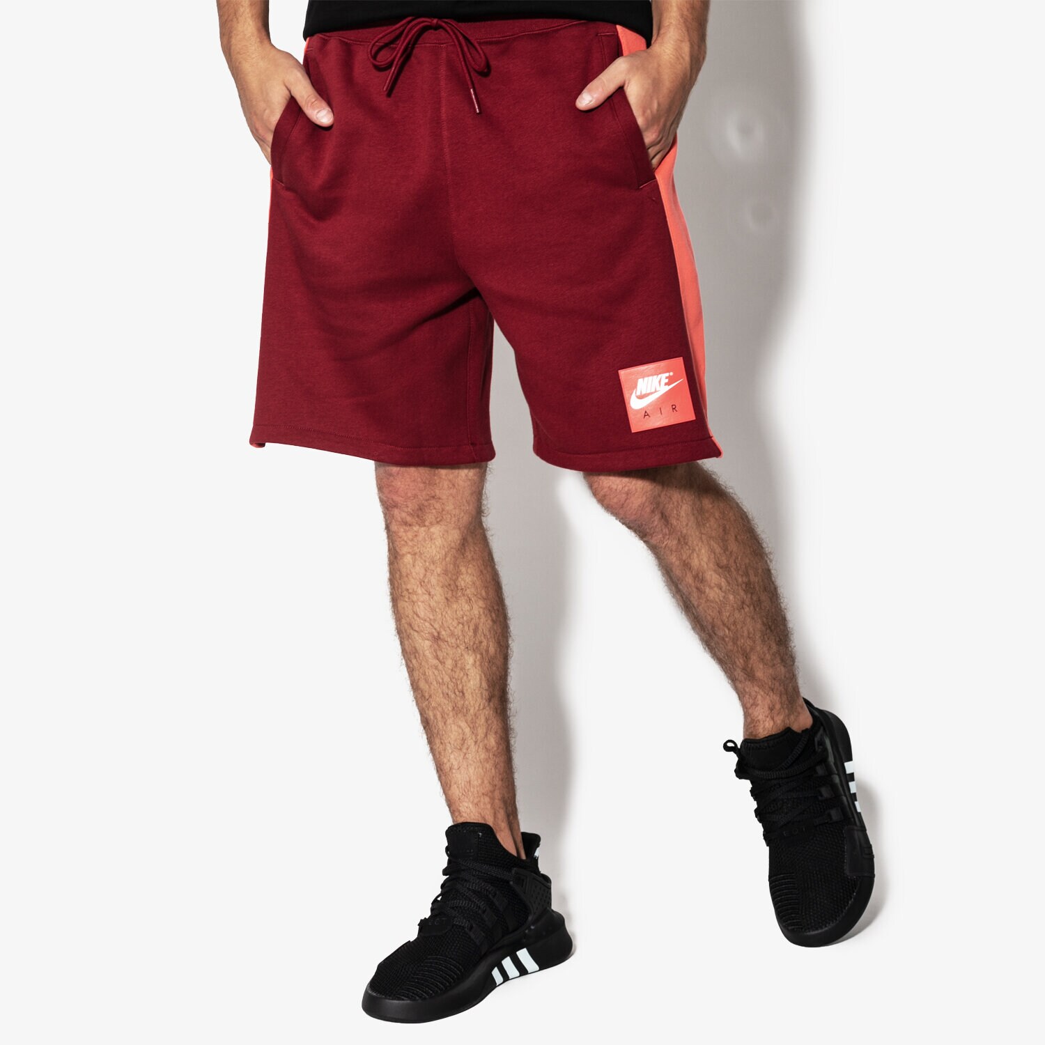 pánské kraťasy NIKE ŠORTKY  M NSW SHORT AIR FLC 886052-677 BORDOVÁ