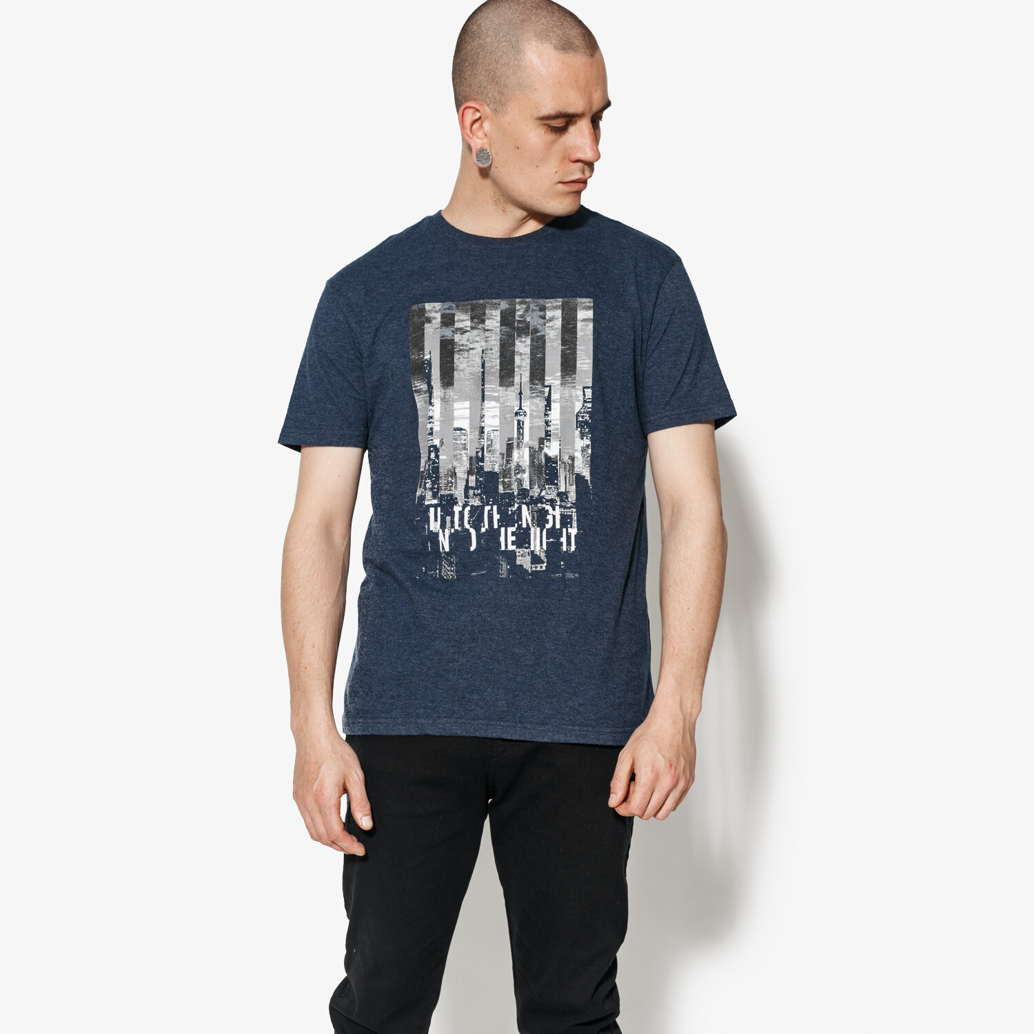 pánské tričko CONFRONT TRIČKO SS DIVISIO CF18TSM77002 TMAVOMODRÁ