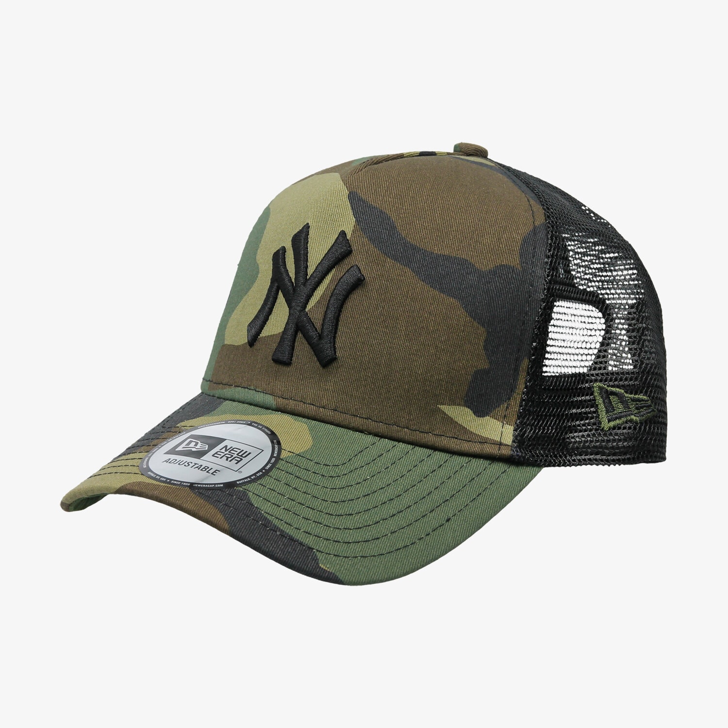 pánská kšiltovka NEW ERA ČEPICE CAMO TEAM TRUCKER NEW YORK YANKEES WOODLAND C 80536758 VÍCEBAREVNÁ
