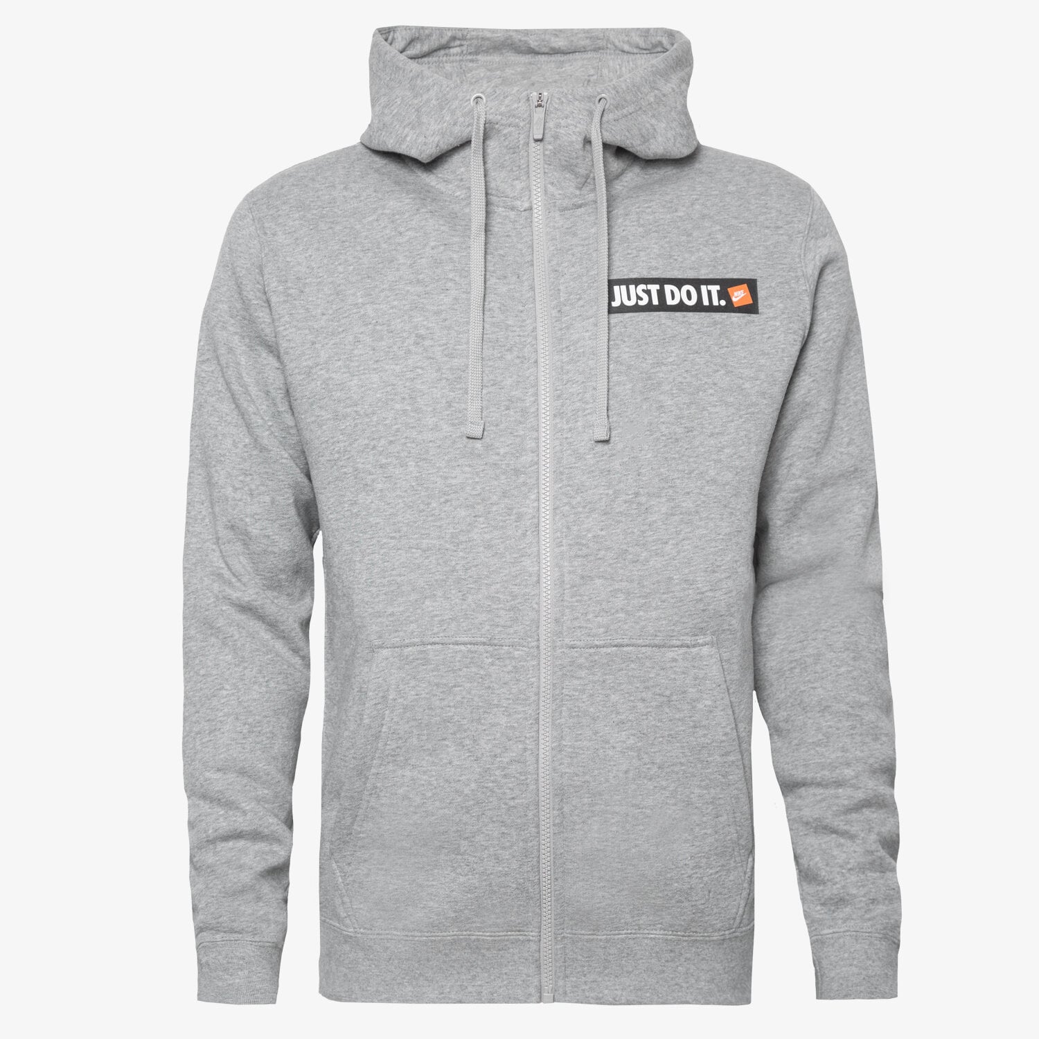 pánská mikina NIKE MIKINA M NSW HOODIE FZ FLC HBR 928703-063 ŠEDÁ