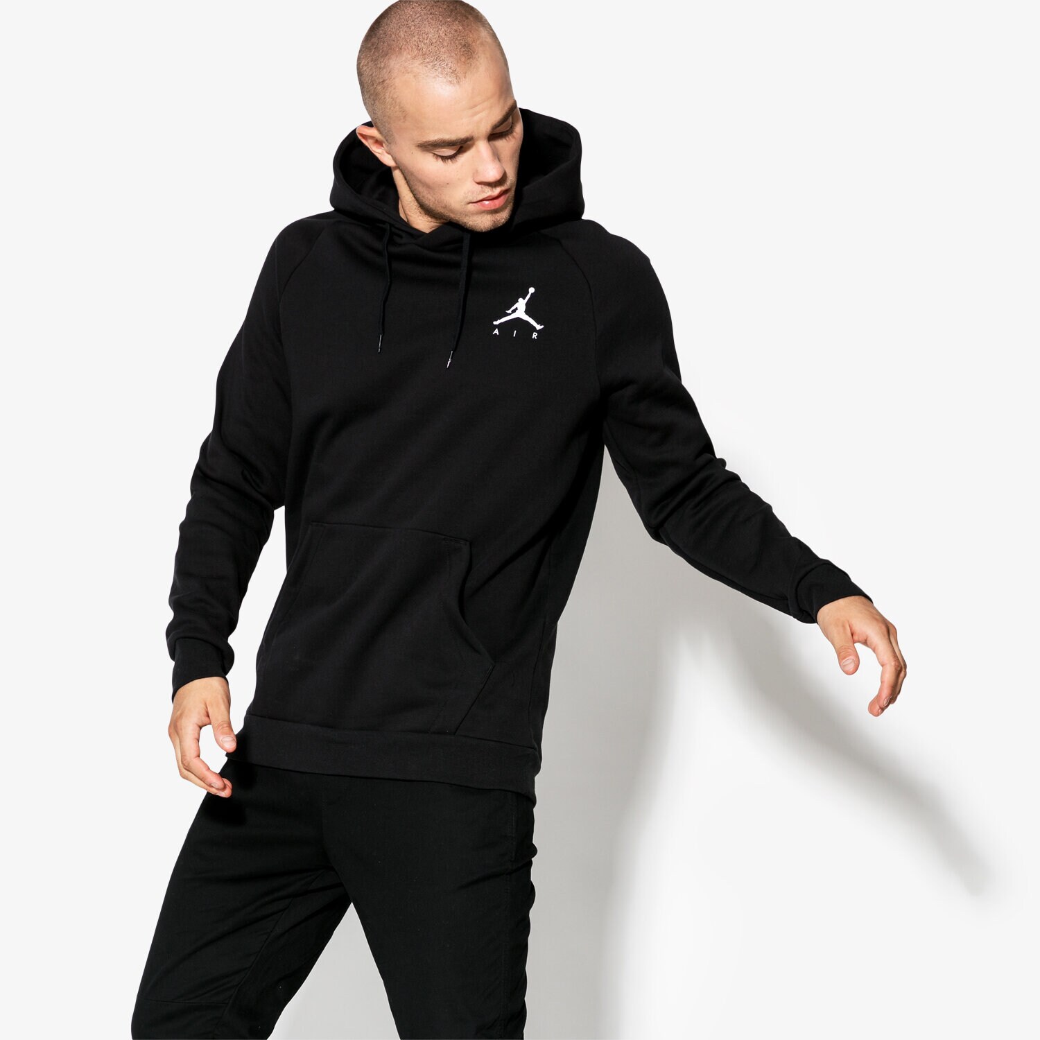 pánská mikina JORDAN MIKINA JUMPMAN FLEECE PO 940108-010 ČERNÁ