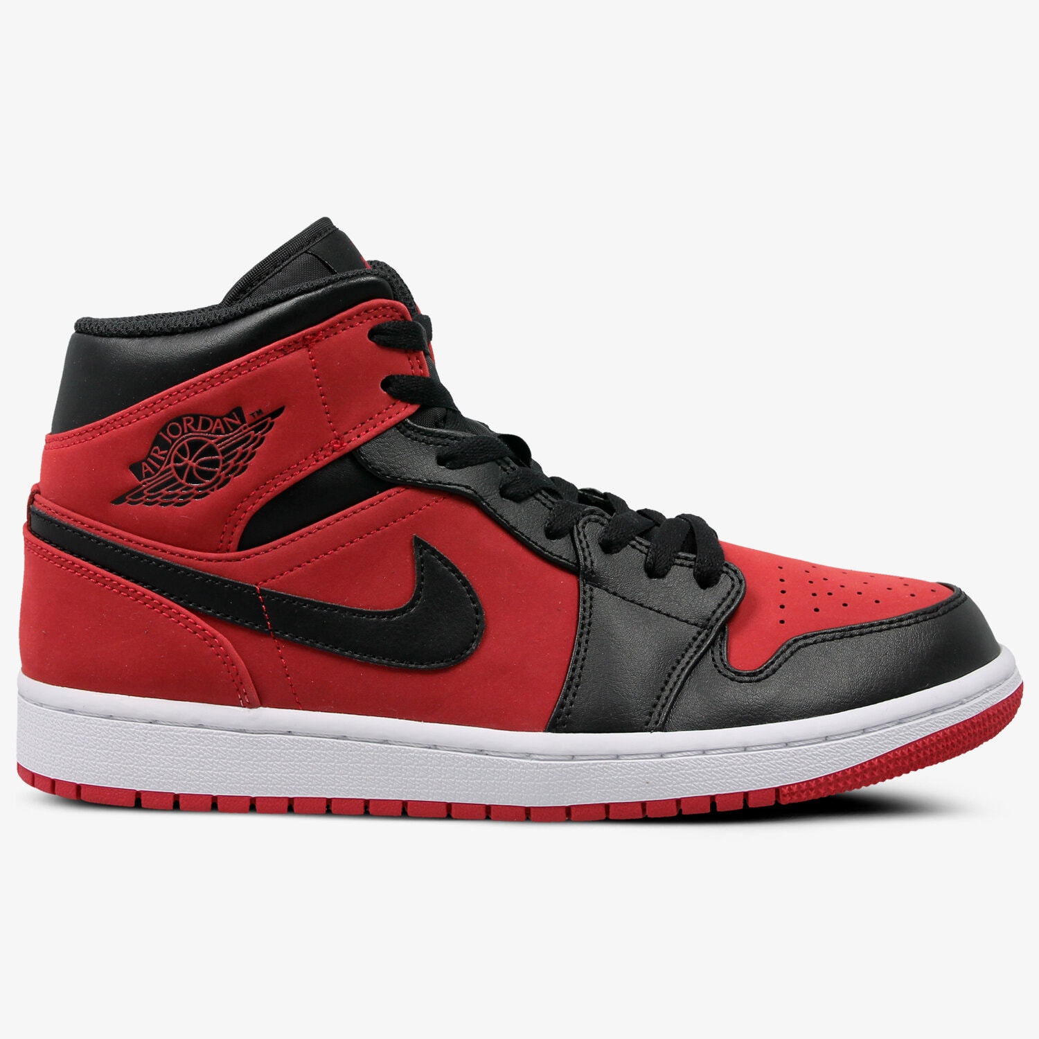 pánské tenisky AIR JORDAN 1 MID 554724-610 ČERVENÁ