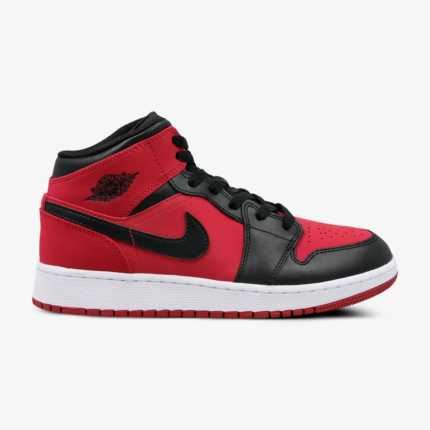 dětské tenisky AIR JORDAN 1 MID BG 554725-610 ČERVENÁ