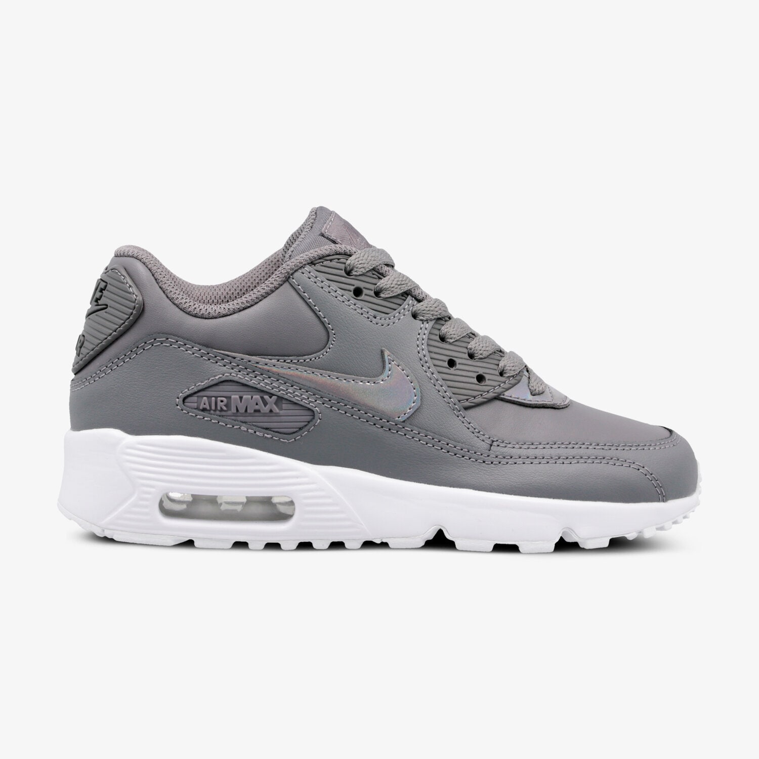 dětské tenisky NIKE AIR MAX 90 LEATHER (GS) 833376-012 ŠEDÁ
