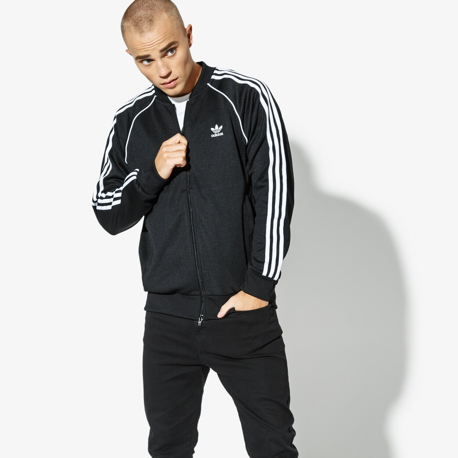 pánská mikina ADIDAS MIKINA SST TT ADICOLOR CW1256 ČERNÁ