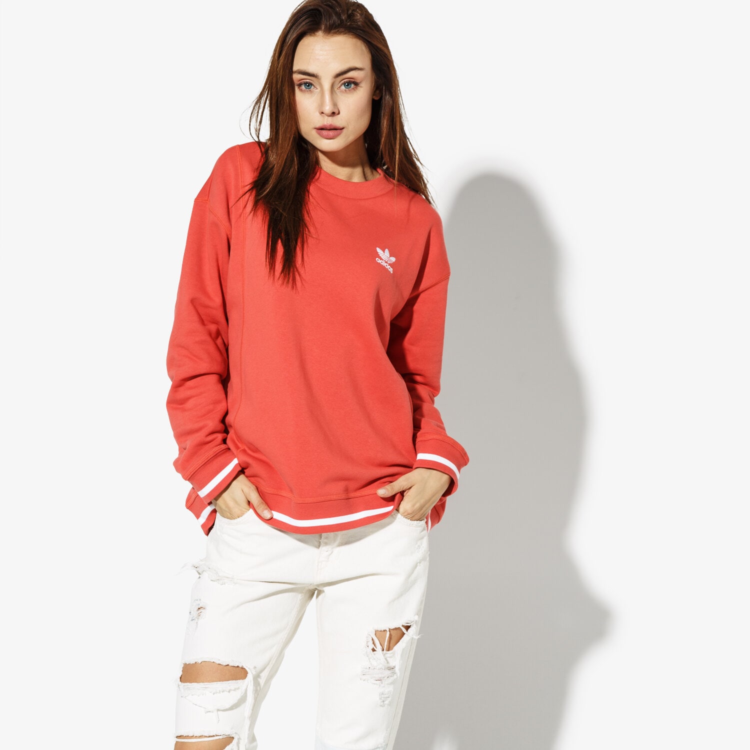 dámská mikina ADIDAS MIKINA AI SWEATSHIRT MONTHLY PACKS DH2976 ORANŽOVÁ