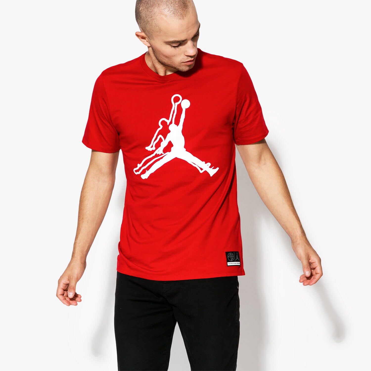 pánské tričko JORDAN TRIČKO SS M JSW TEE HE GOT GAME JMPMN AR1284-687 ČERVENÁ