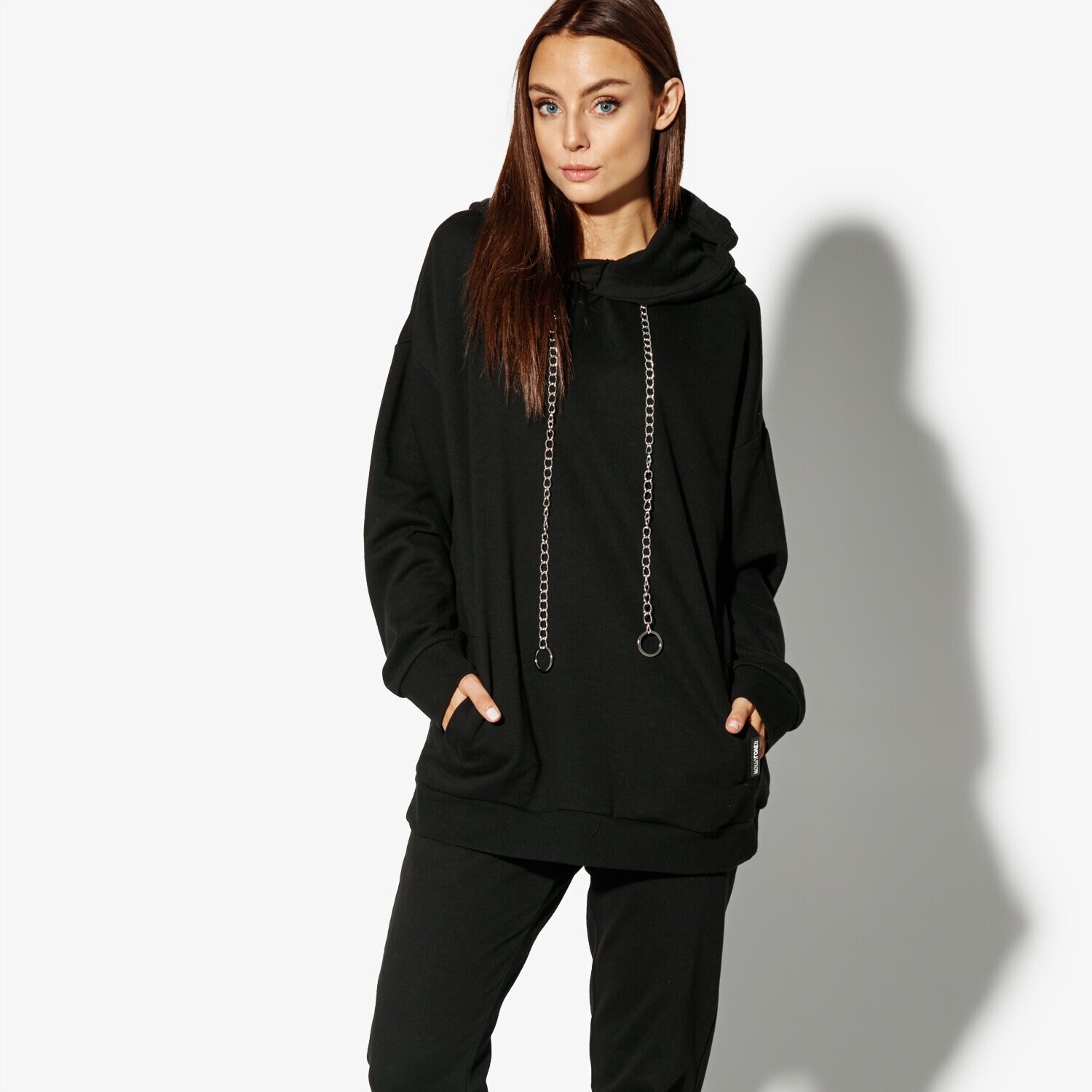 dámská mikina CONFRONT MIKINA GLAM CF38BLD25001 ČERNÁ