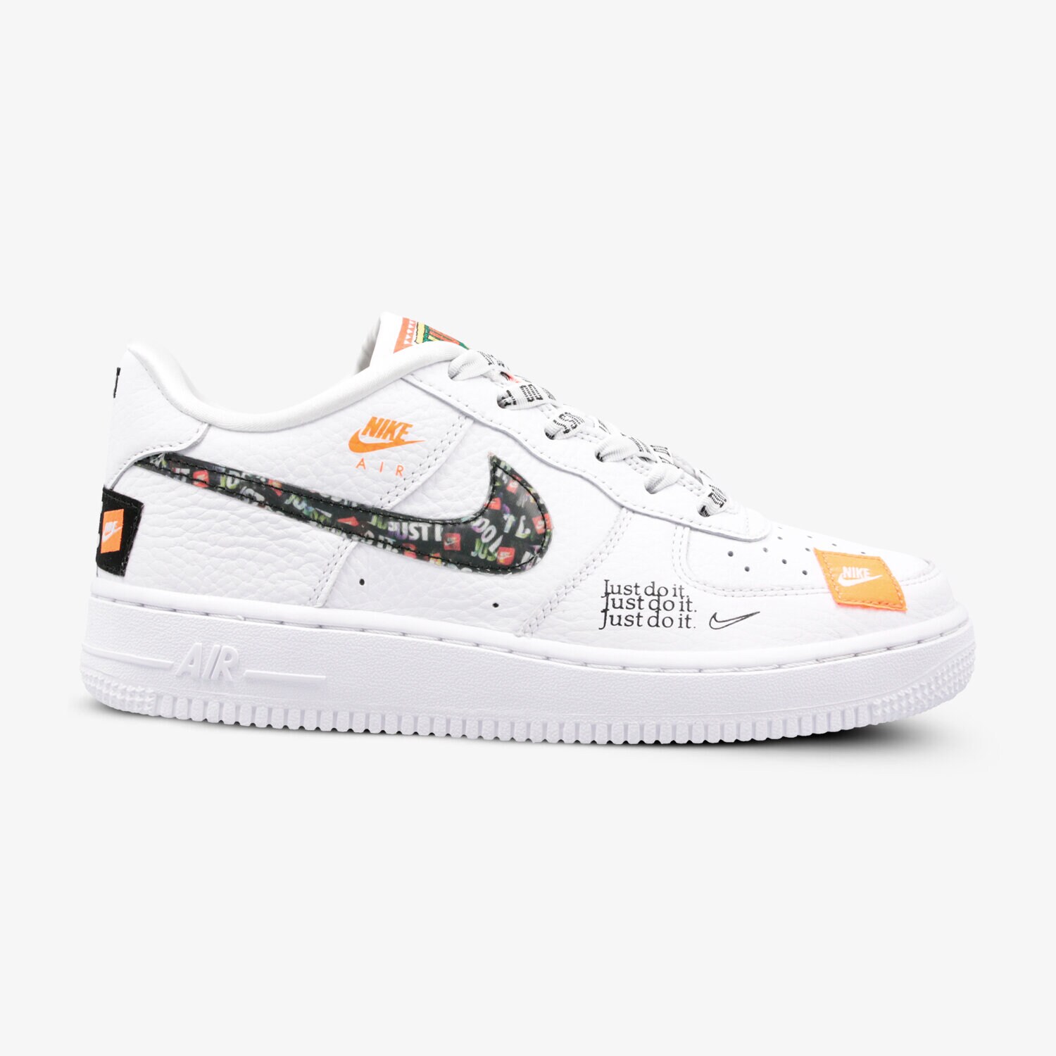 dětské tenisky NIKE AIR FORCE 1 JDI PRM (GS) AO3977-100 BÍLÁ