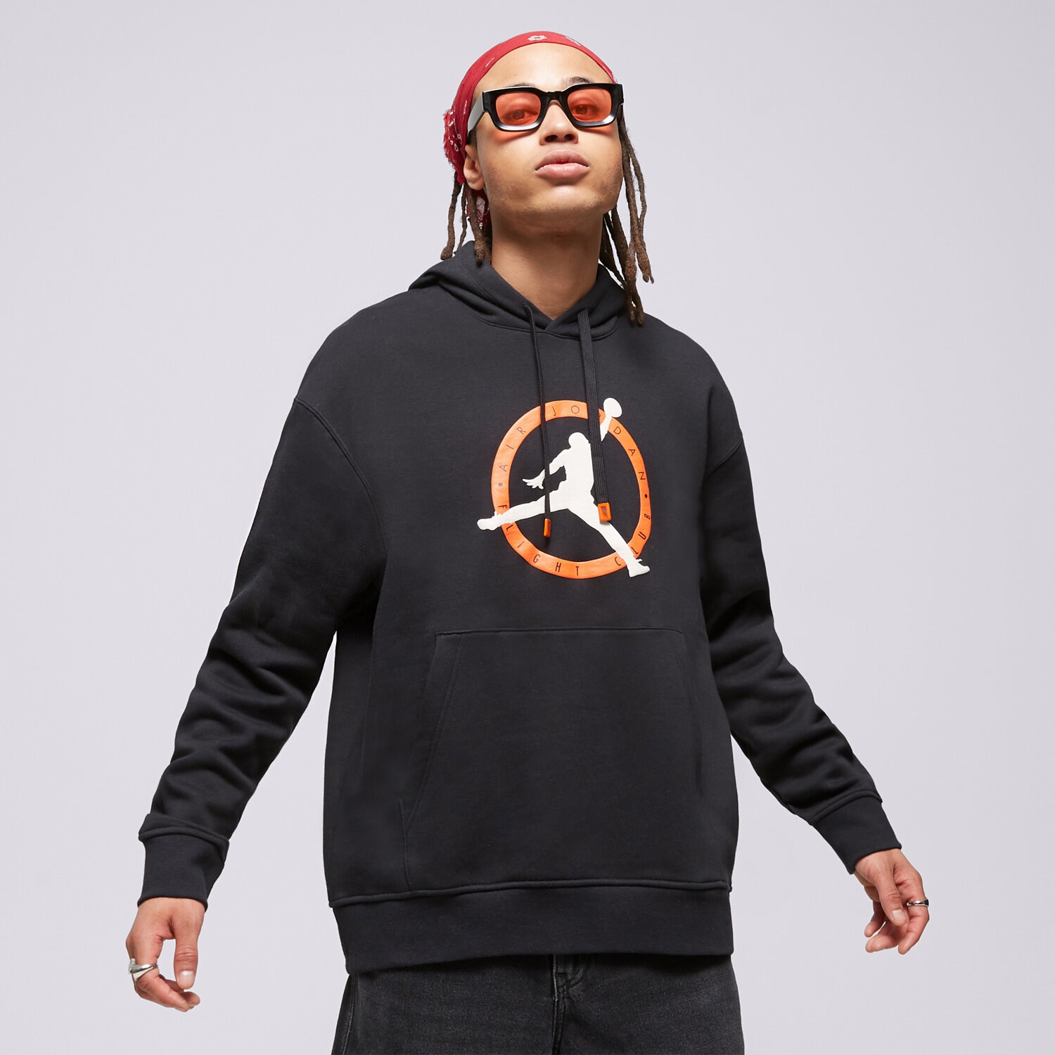 pánská mikina JORDAN MIKINA S KAPUCÍ M J FLT MVP GFX FLC PO FB7050-010 ČERNÁ