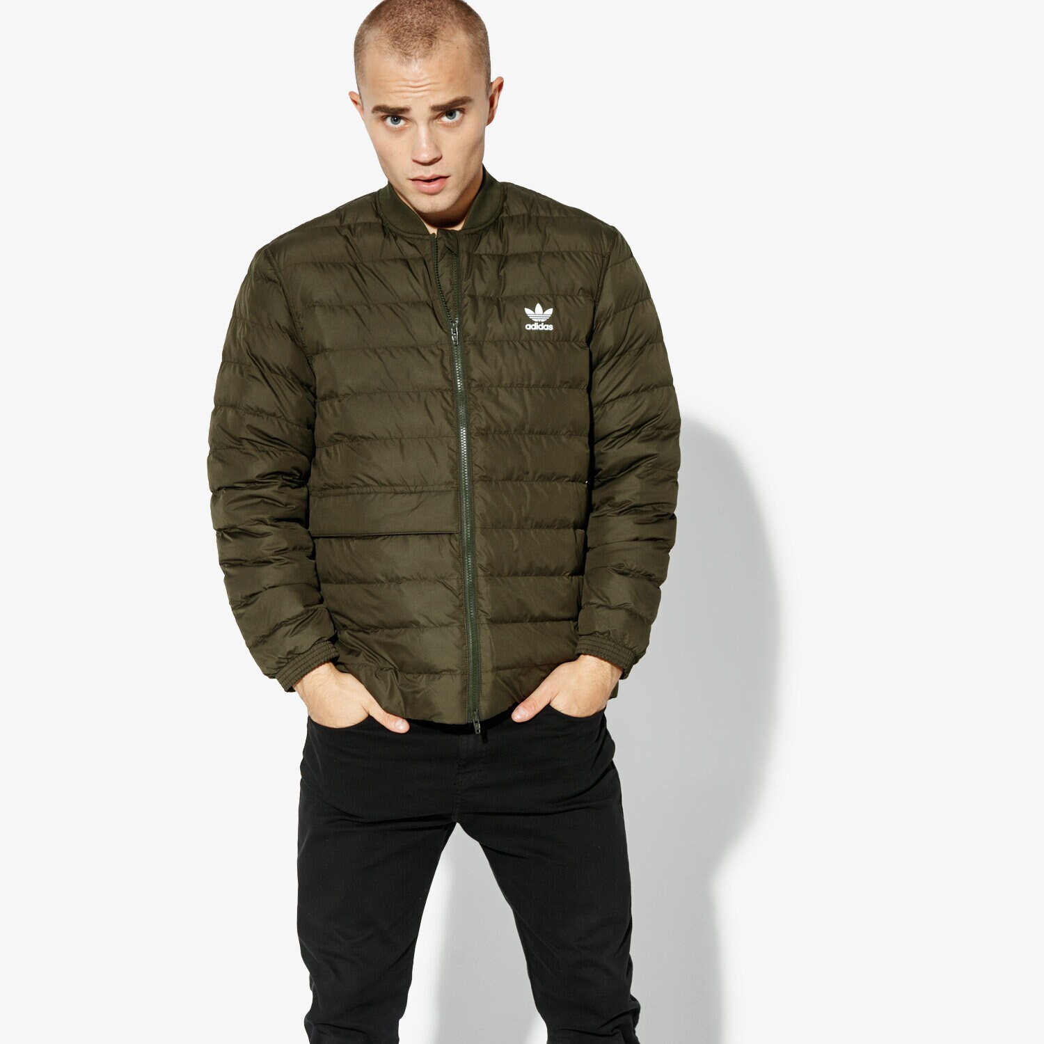 pánská zimní bunda ADIDAS BUNDA SST OUTDOOR WINTER DJ3193 KHAKI
