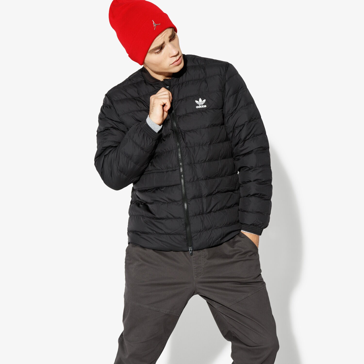 pánská zimní bunda ADIDAS BUNDA SST OUTDOOR WINTER DJ3191 ČERNÁ