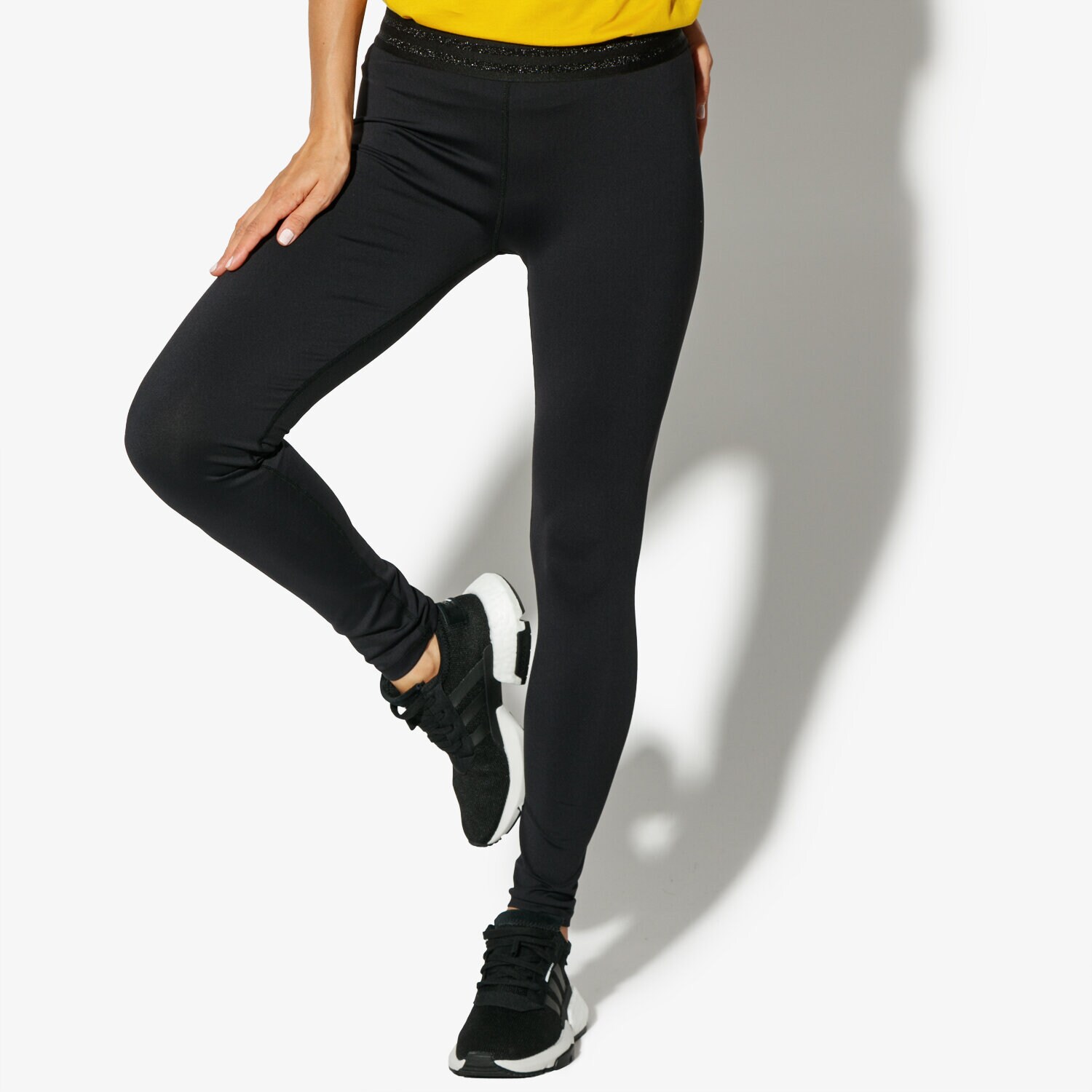 dámské kalhoty CONFRONT LEGGINGS LIZZIE CF38SPD24001 ČERNÁ