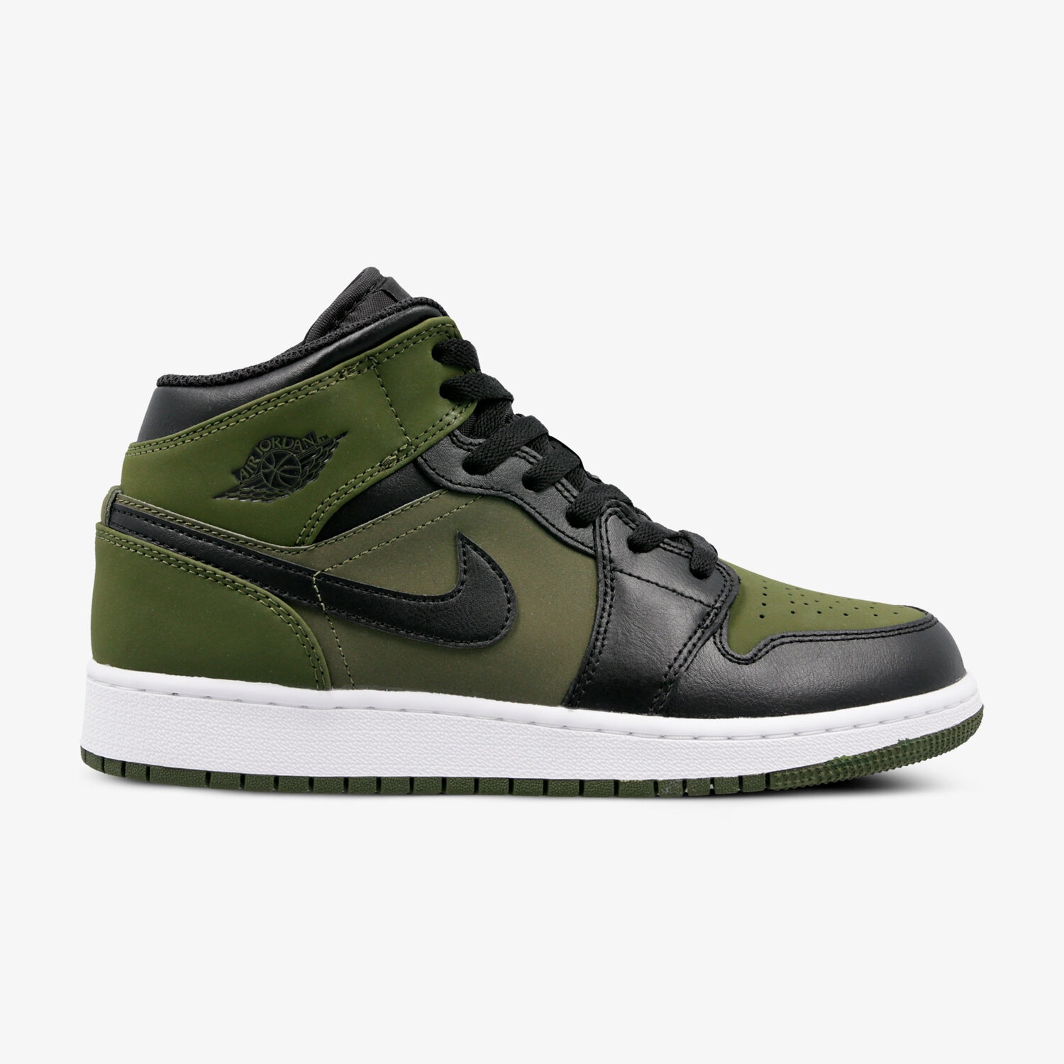 dětské tenisky AIR JORDAN 1 MID BG 554725-301 ZELENÁ