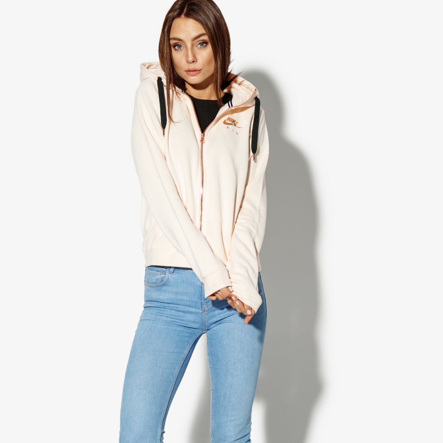 dámská mikina NIKE MIKINA W NSW RALLY HOODIE FZ AIR AV6229838 RŮŽOVÁ