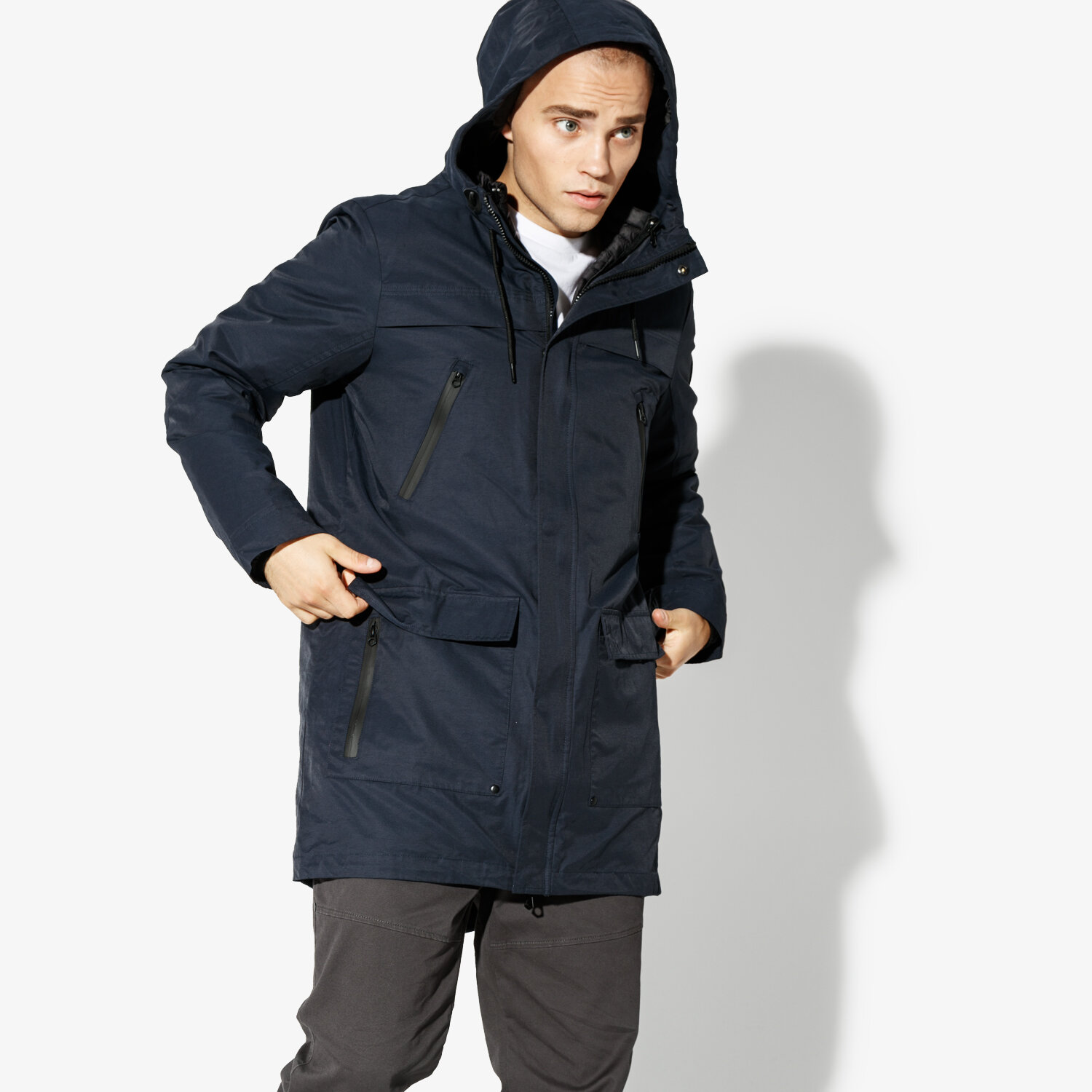 pánská zimní bunda CONFRONT BUNDA SPINEL CF38KUM29001 TMAVOMODRÁ