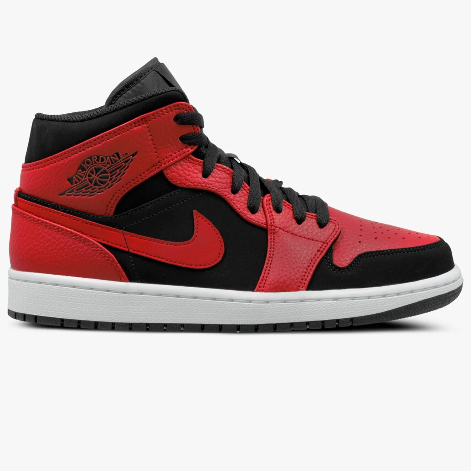 pánské tenisky AIR JORDAN 1 MID 554724-054 ČERVENÁ