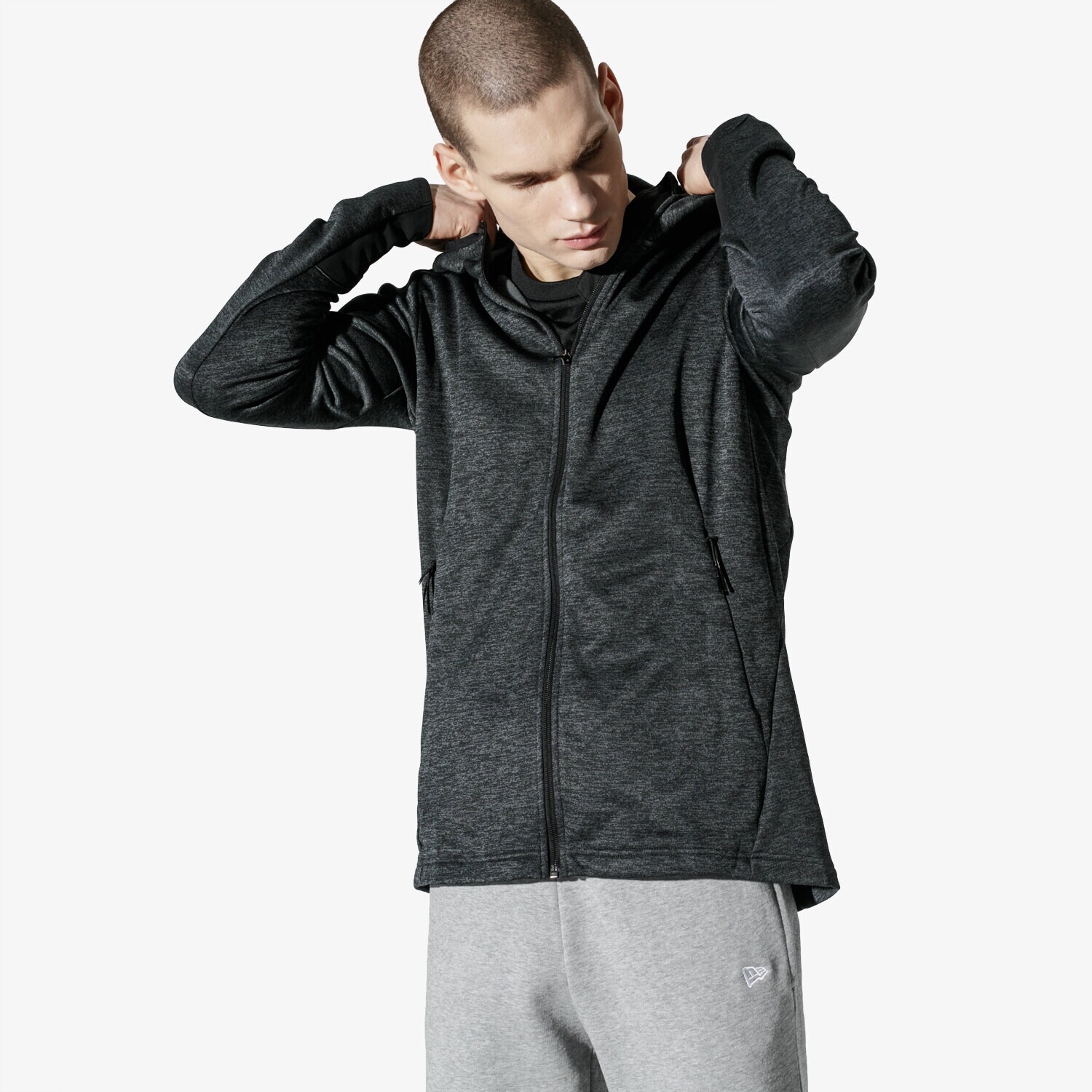 pánská mikina ADIDAS MIKINA FL_TRH TEC COO dm4386 ŠEDÁ