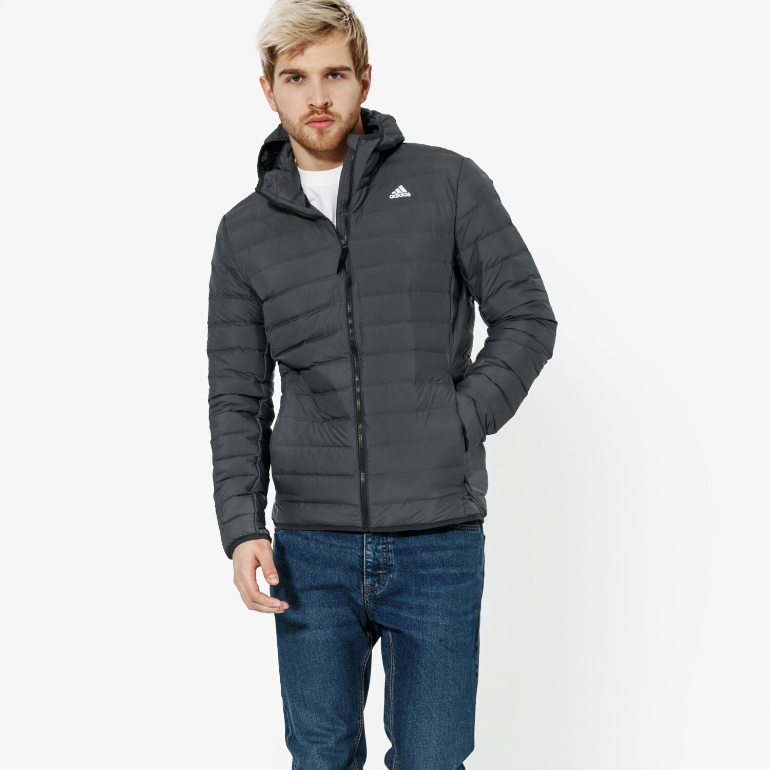 pánská zimní bunda ADIDAS BUNDA VARILITE SOFT H CY8738 ŠEDÁ