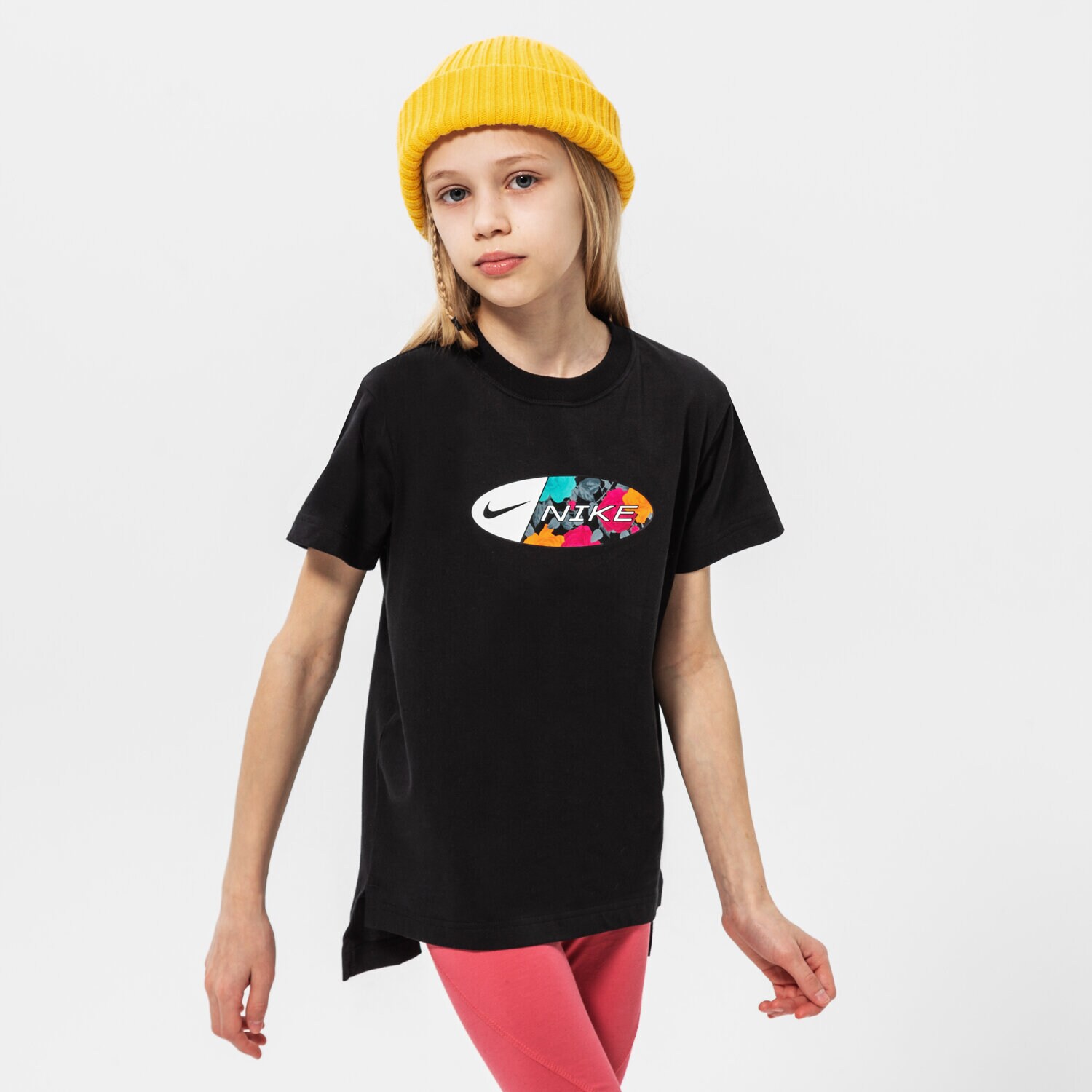 dětské tričko NIKE TRIČKO G NSW TEE DPTL RTL GIRL DO1329-010 ČERNÁ