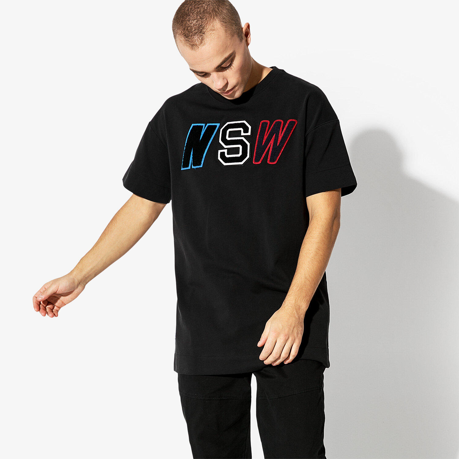 pánské tričko NIKE TRIČKO SS M NSW TEE NSW 2 BM 927396-010 ČERNÁ