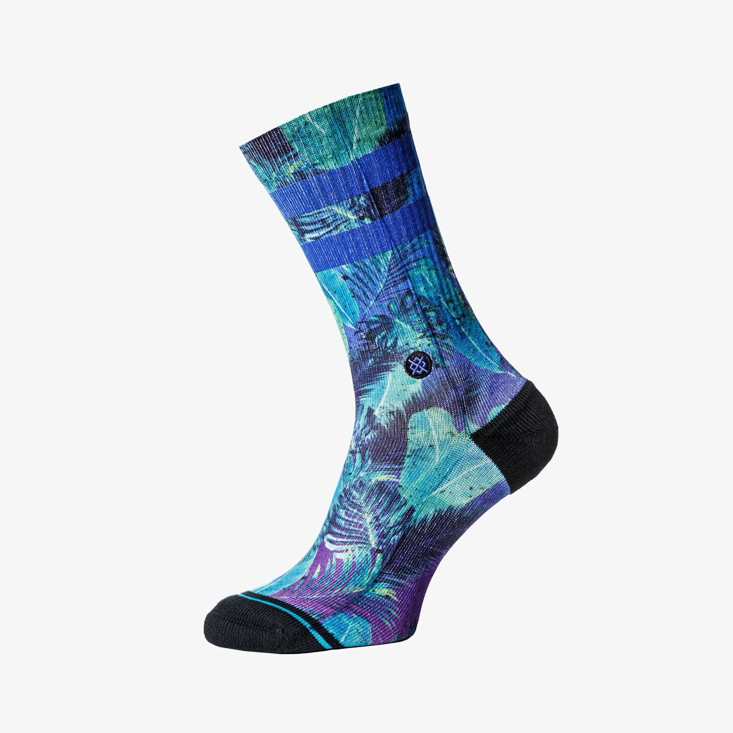 dámské ponožky STANCE PONOŽKY FOUNDATION POP PALMS M556D18POP MODRÁ