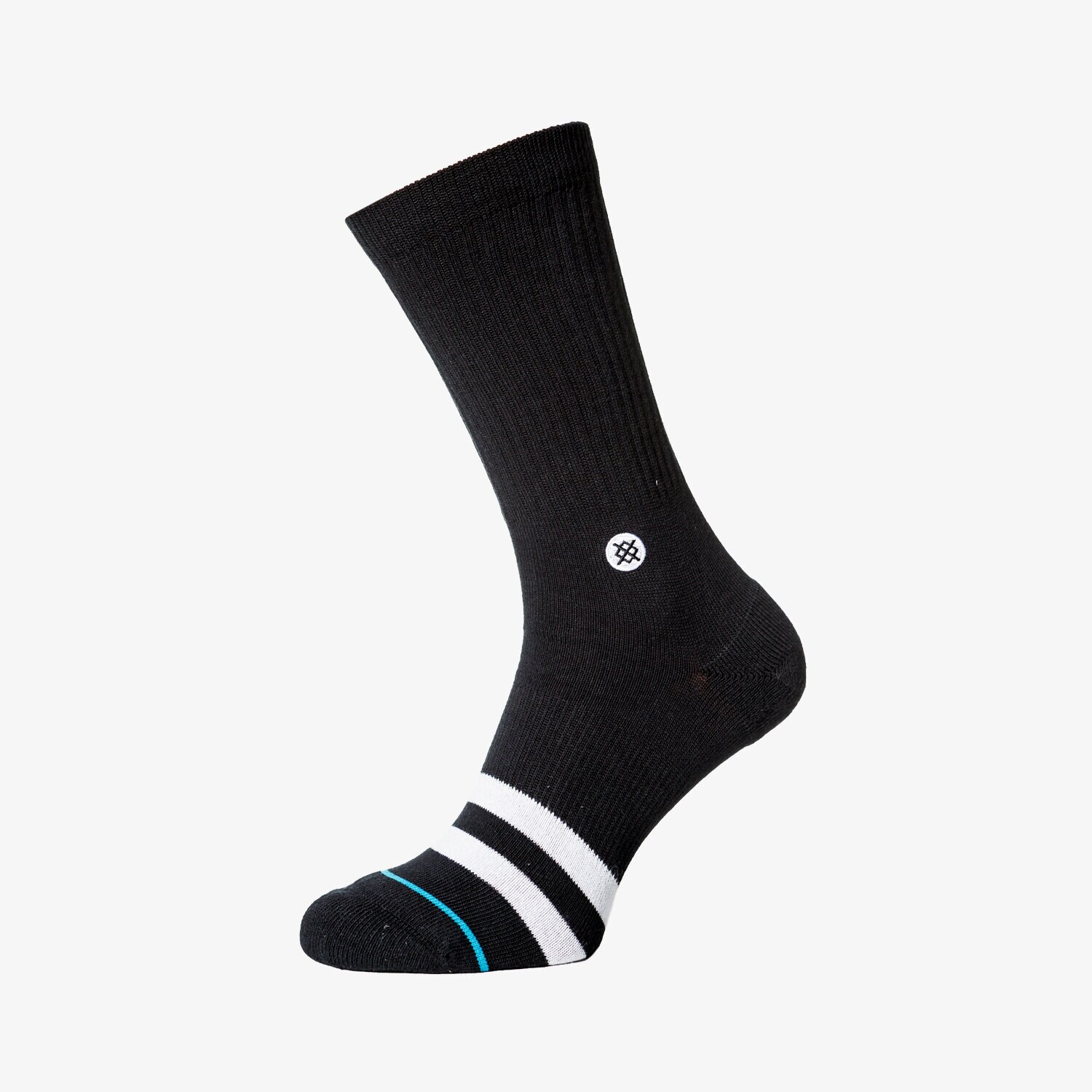 pánské ponožky STANCE PONOŽKY OG BLKWHT M556D17OGGBLK ČERNÁ