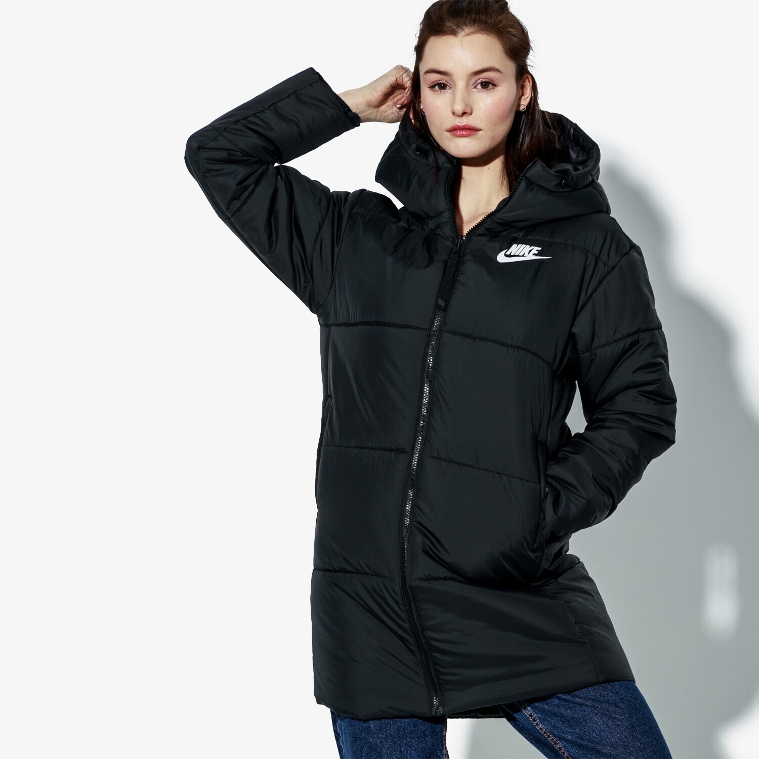 dámská zimní bunda NIKE BUNDA W NSW SYN FILL PARKA 939358-010 ČERNÁ