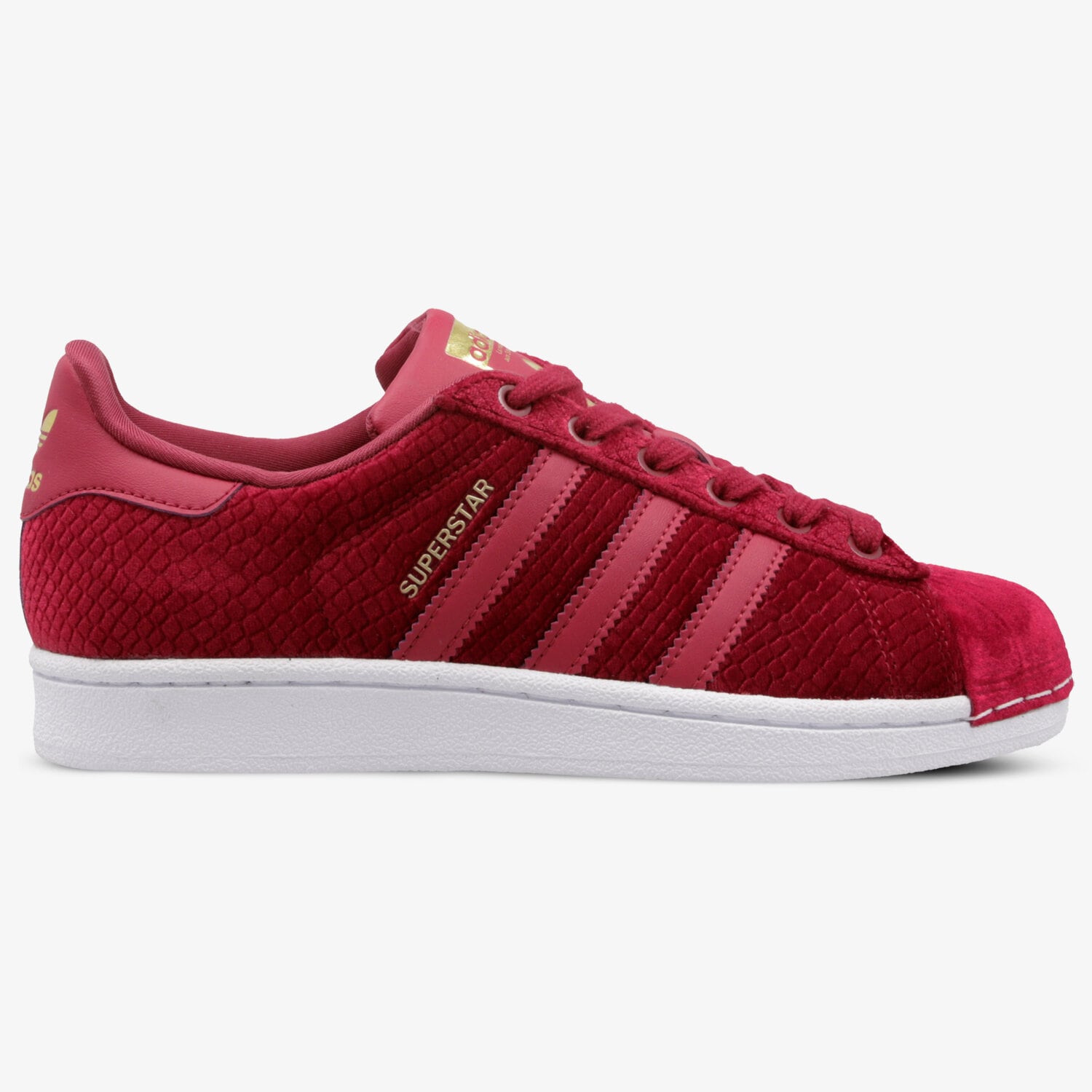 dámské tenisky ADIDAS SUPERSTAR W  B41512 BORDOVÁ