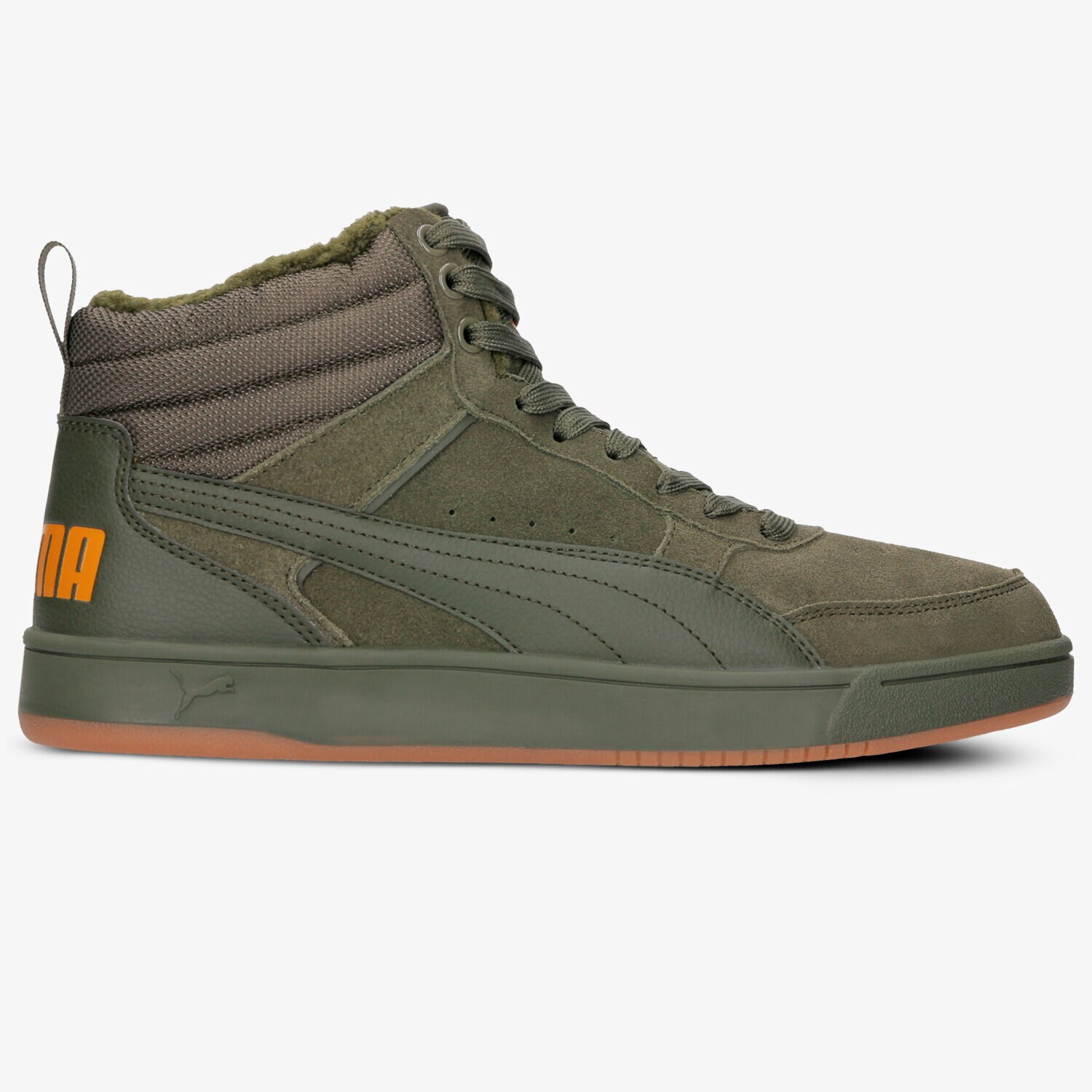 pánské tenisky PUMA REBOUND STREET V2 SD FUR 36699402 ZELENÁ