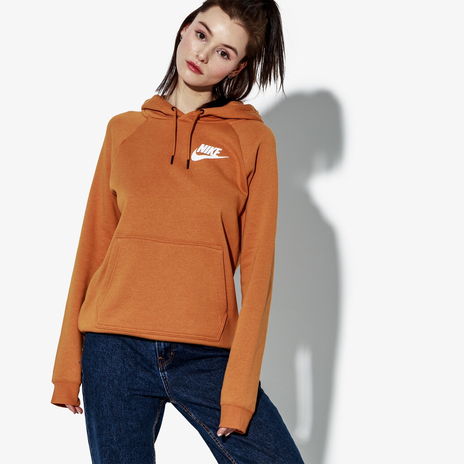 dámská mikina NIKE MIKINA W NSW RALLY HOODIE AJ6315-846 ŽLUTÁ