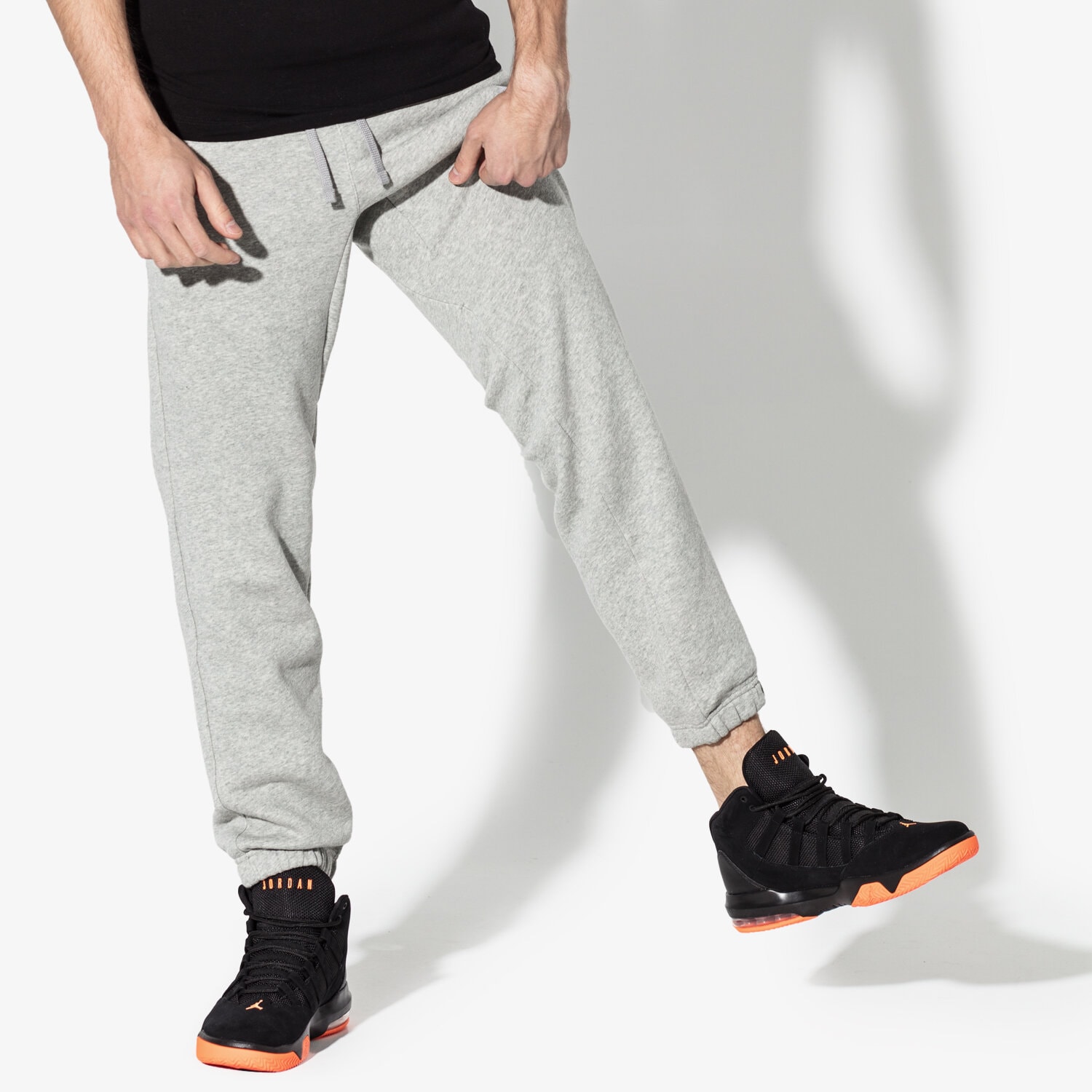 pánské kalhoty NIKE KALHOTY  M NSW PANT CF FLC CLUB 804406-063 ŠEDÁ