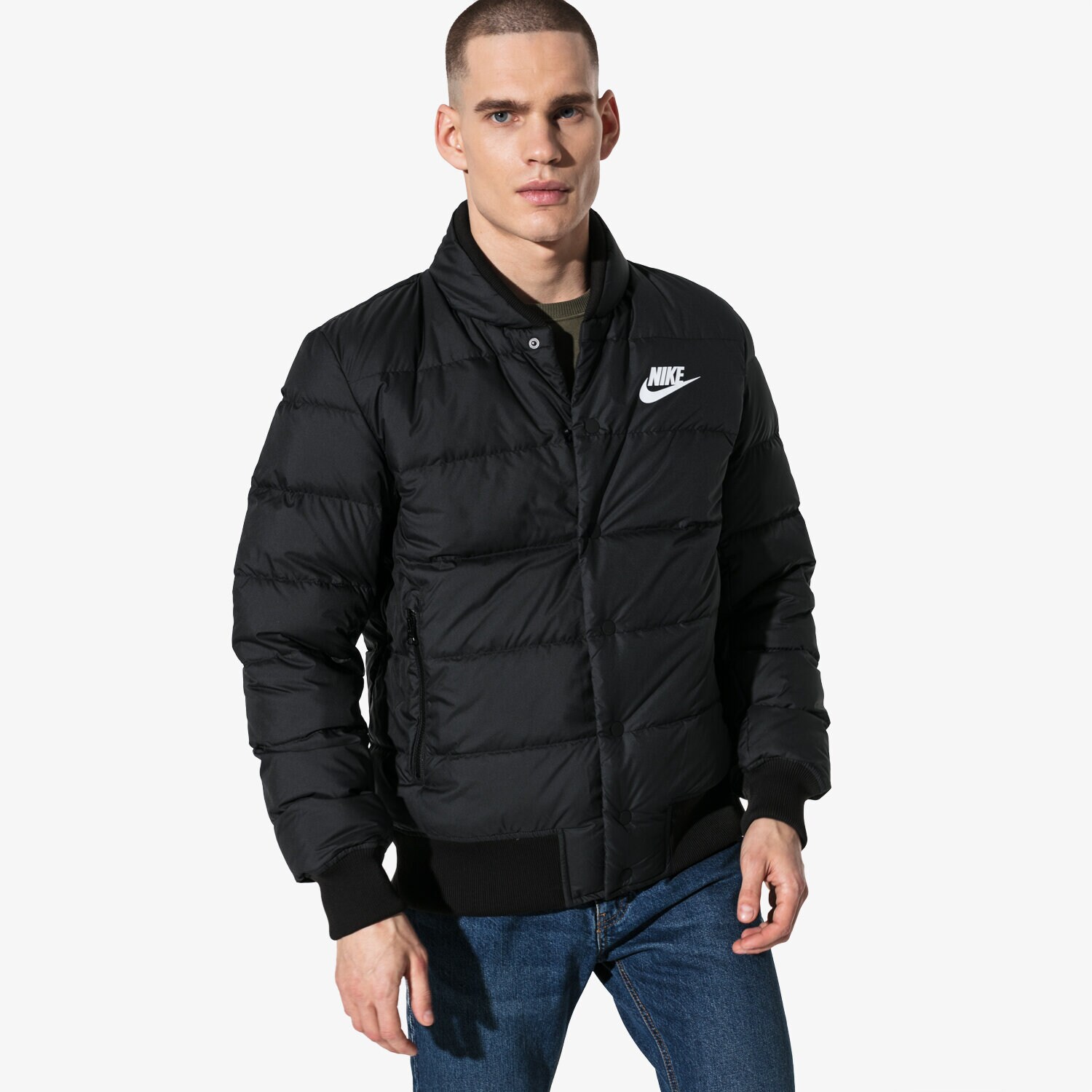 pánská zimní bunda NIKE BUNDA M NSW DWN FILL BOMBR 928819-010 ČERNÁ