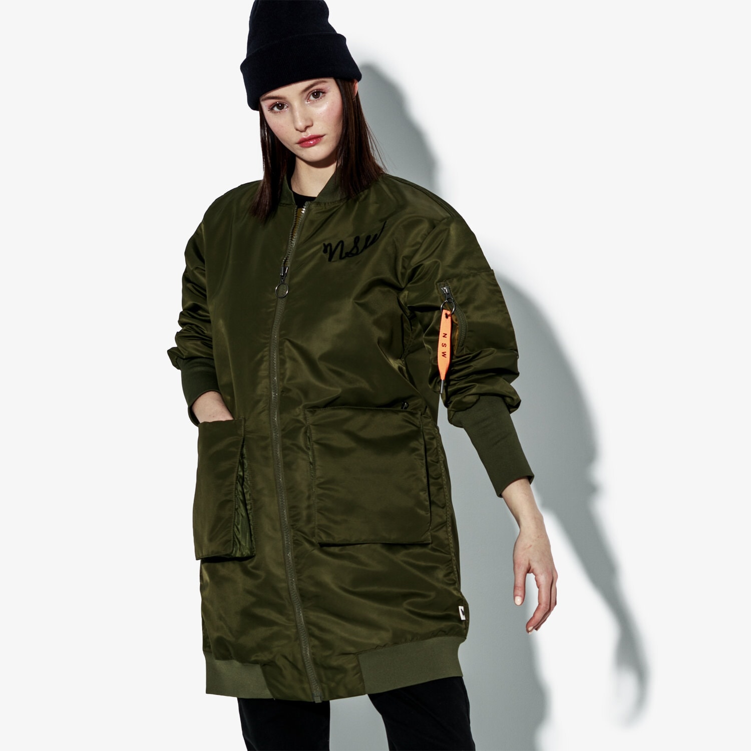 dámská zimní bunda NIKE BUNDA W NSW NSW PARKA INSULATED MA1 932049-395 KHAKI