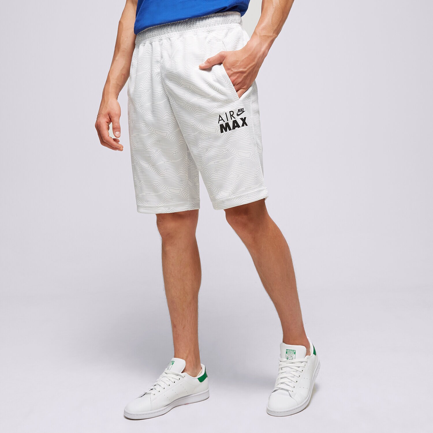 pánské kraťasy NIKE ŠORTKY  AIR MAX ALL OVER PRINT SHORTS DO7243-100 BÍLÁ