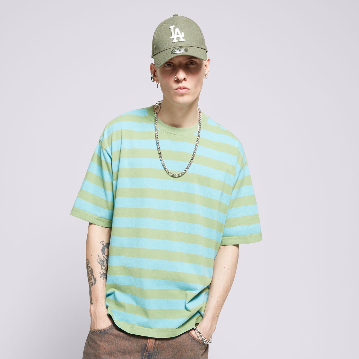 pánské tričko LEVI'S TRIČKO SKATE GRAPHIC BOX TEE BLUES A1005-0018 ZELENÁ