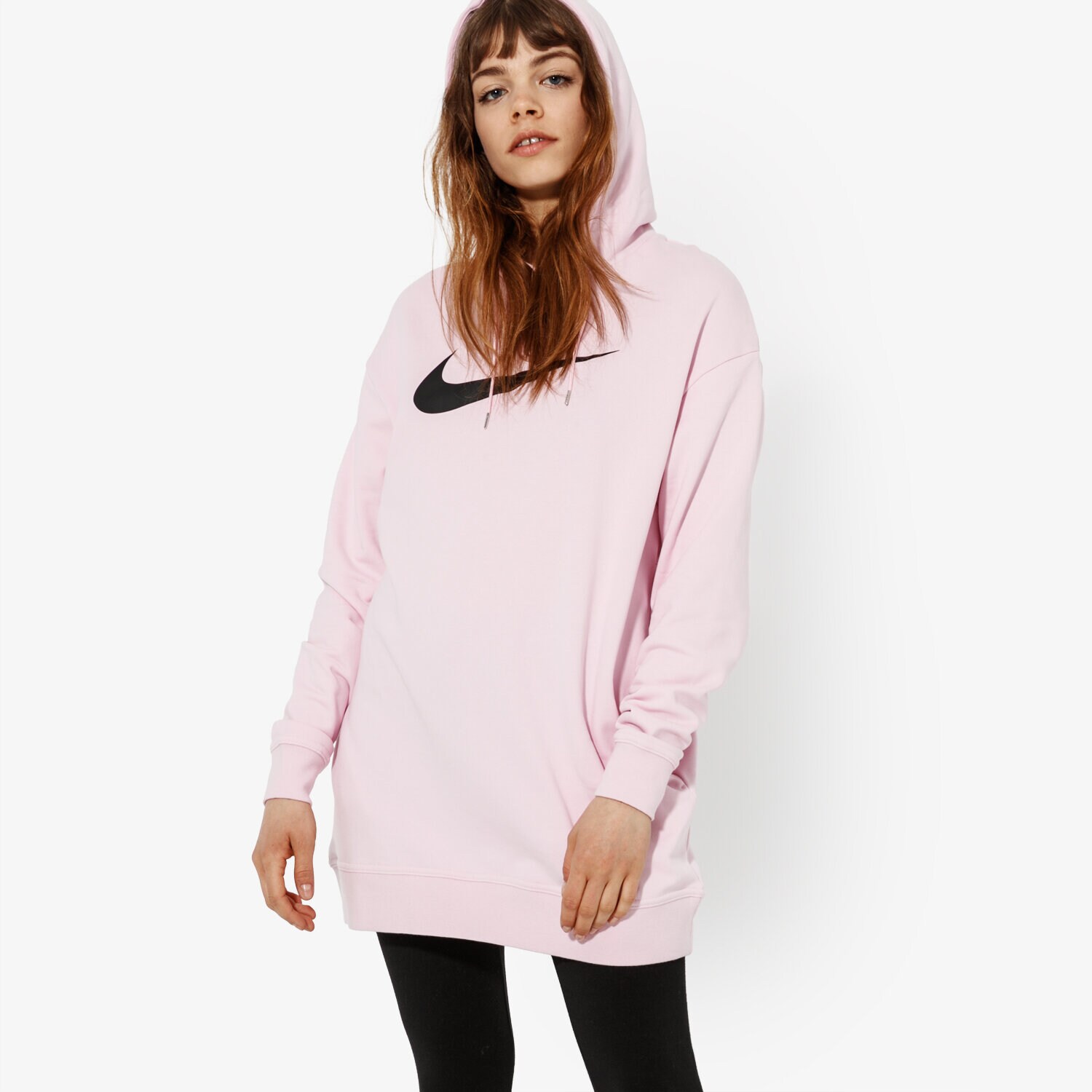 dámská mikina NIKE MIKINA W NSW SWSH DRESS FT SPORTSWEAR AV8290-663 RŮŽOVÁ
