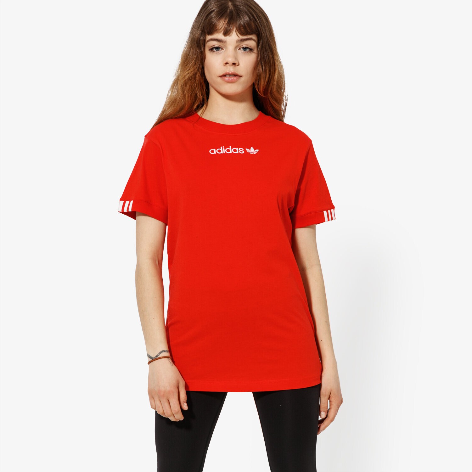 dámské tričko ADIDAS TRIČKO SS COEEZE T SHIRT COEEZE DU7189 ČERVENÁ