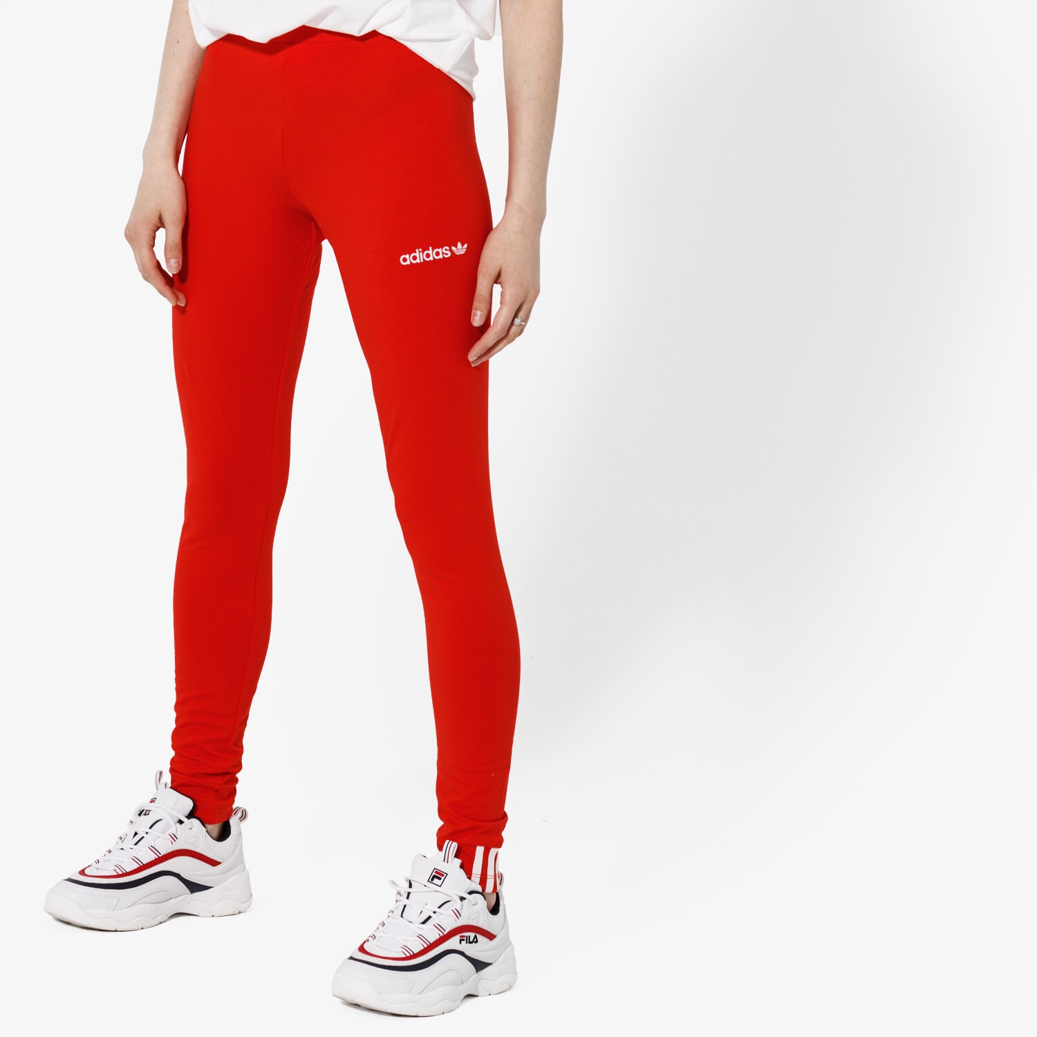 dámské kalhoty ADIDAS LEGGINGS COEEZE TIGHT COEEZE DU7195 ČERVENÁ