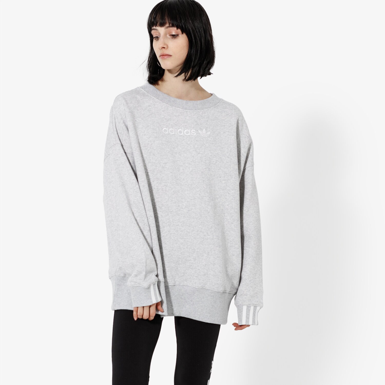 dámská mikina ADIDAS MIKINA COEEZE SWEAT COEEZE DU7194 ŠEDÁ