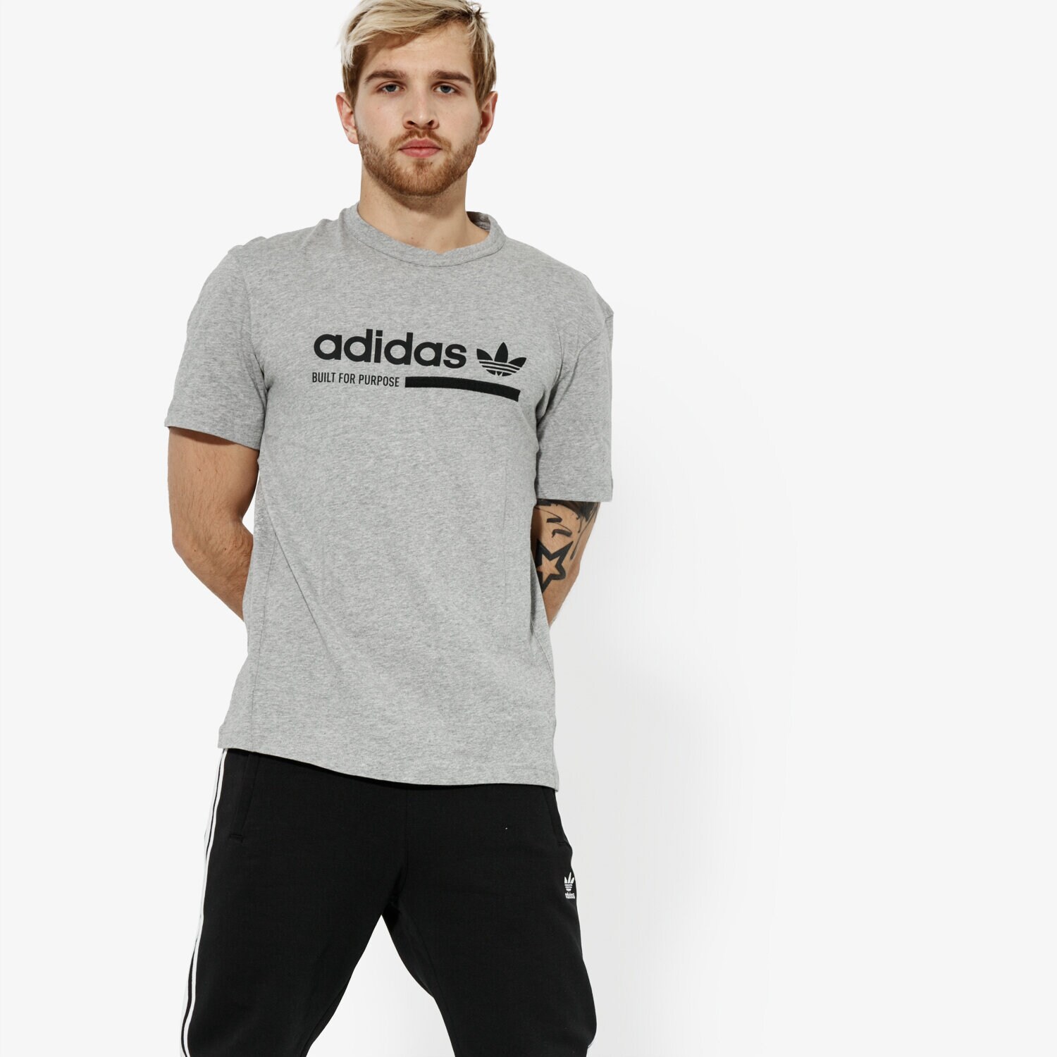 pánské tričko ADIDAS TRIČKO SS TEE KAVAL DV1923 ŠEDÁ
