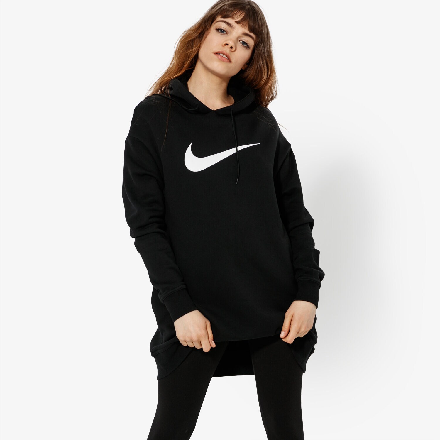 dámská mikina NIKE MIKINA W NSW SWSH DRESS FT SPORTSWEAR AV8290-010 ČERNÁ
